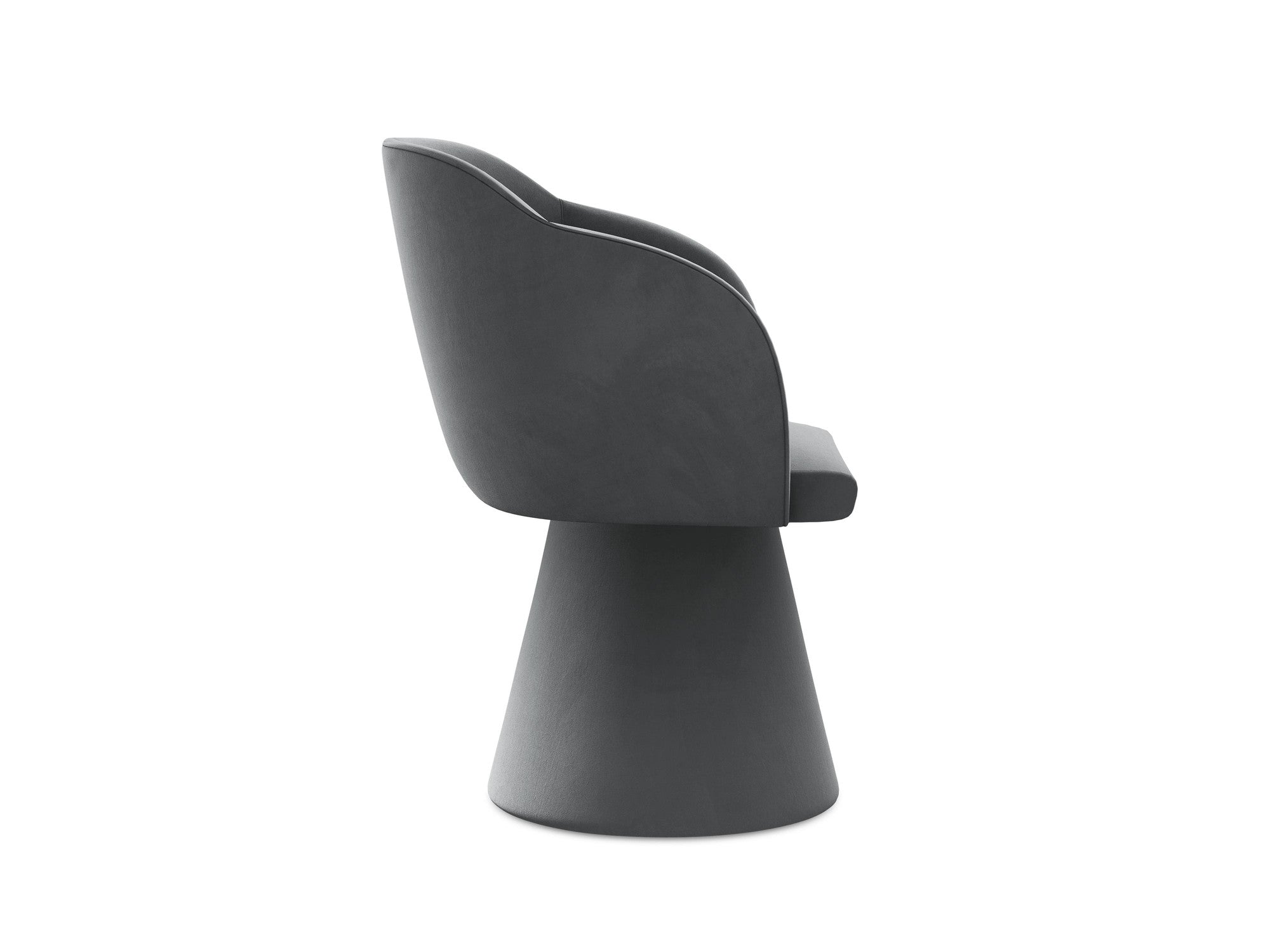 Velvet Chair KANOA Steel Gray