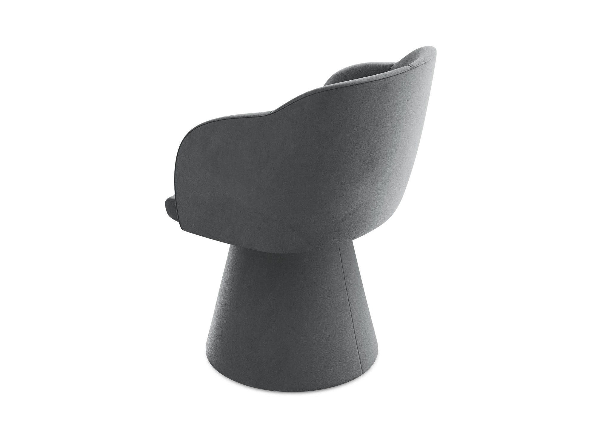 Velvet Chair KANOA Steel Gray