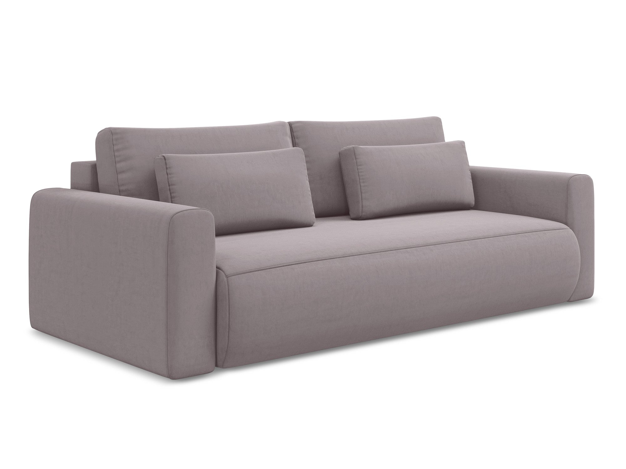 Lavender 3-Seater Velvet Sofa with Sleeping Function KAPUA