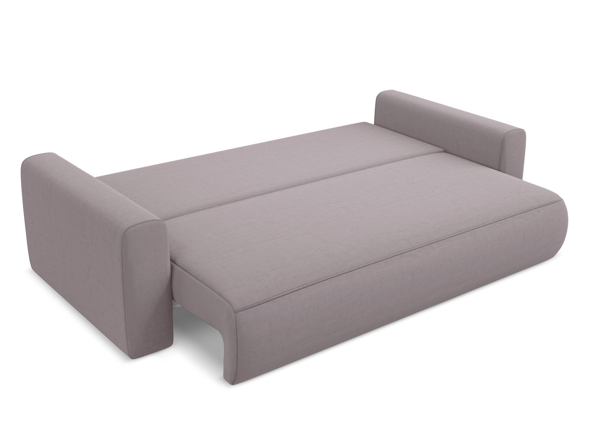 Lavender 3-Seater Velvet Sofa with Sleeping Function KAPUA
