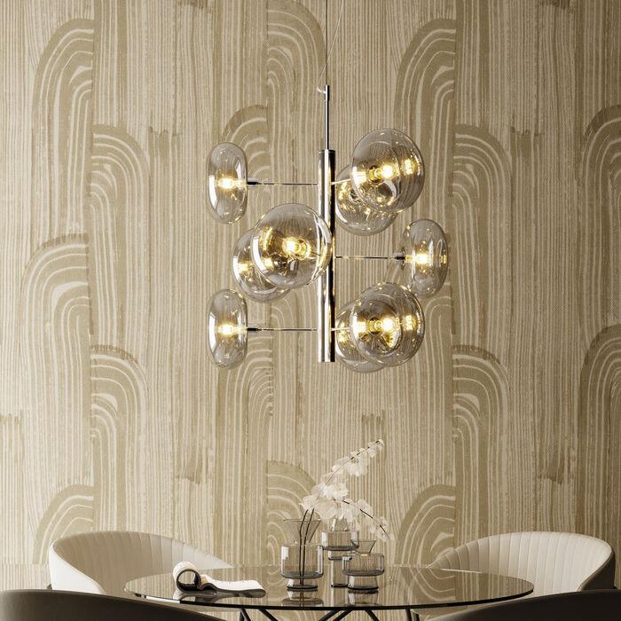 Silver headlight hanging lamp