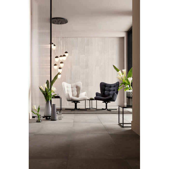 Otočný kreslo OSCAR čierny zamat