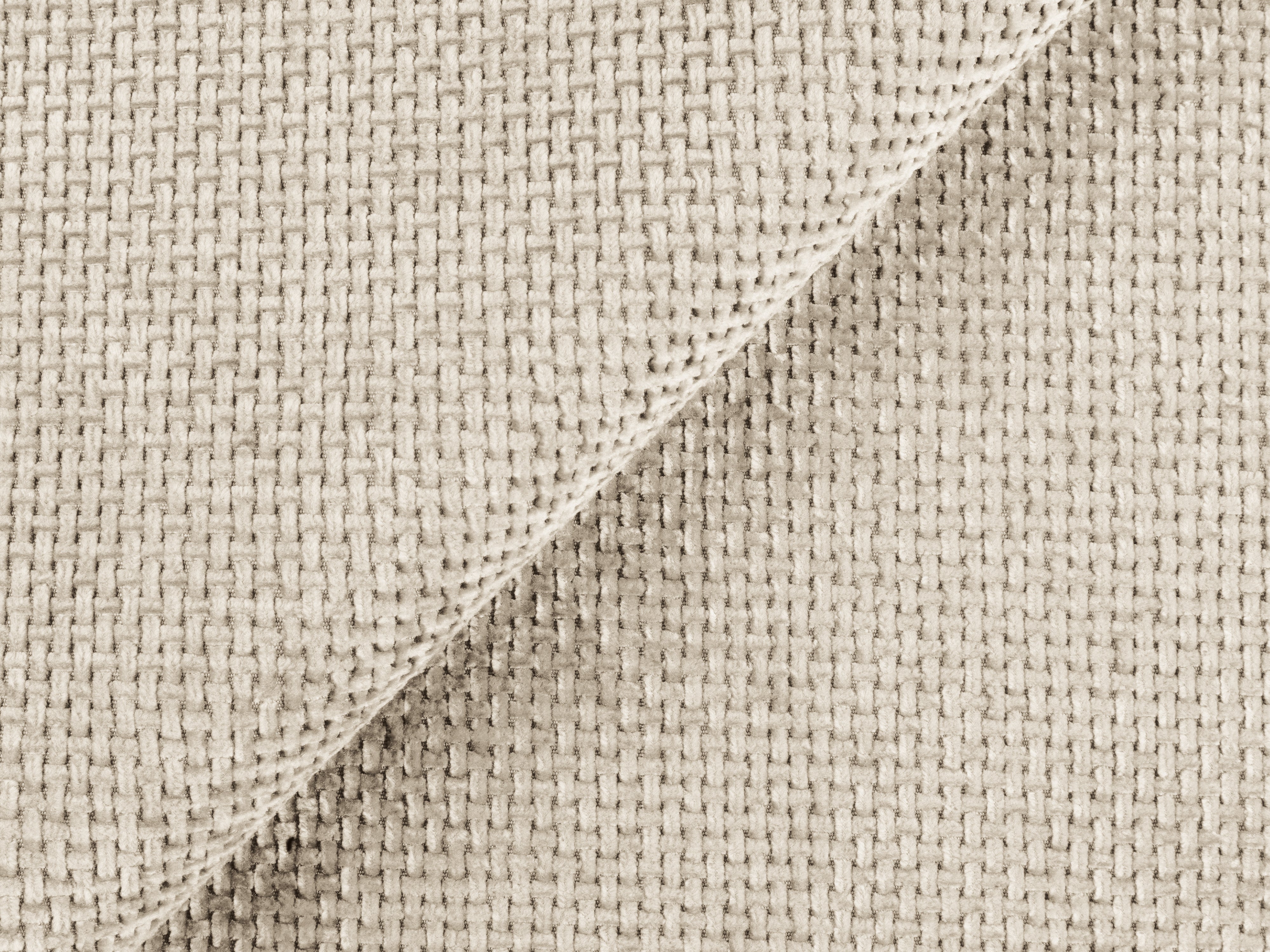 Left-sided corner sofa bed KONA light beige chenille