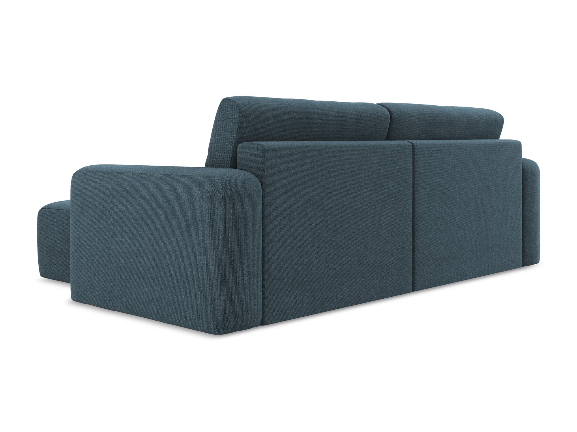 Right-sided corner sofa bed KONA in denim blue