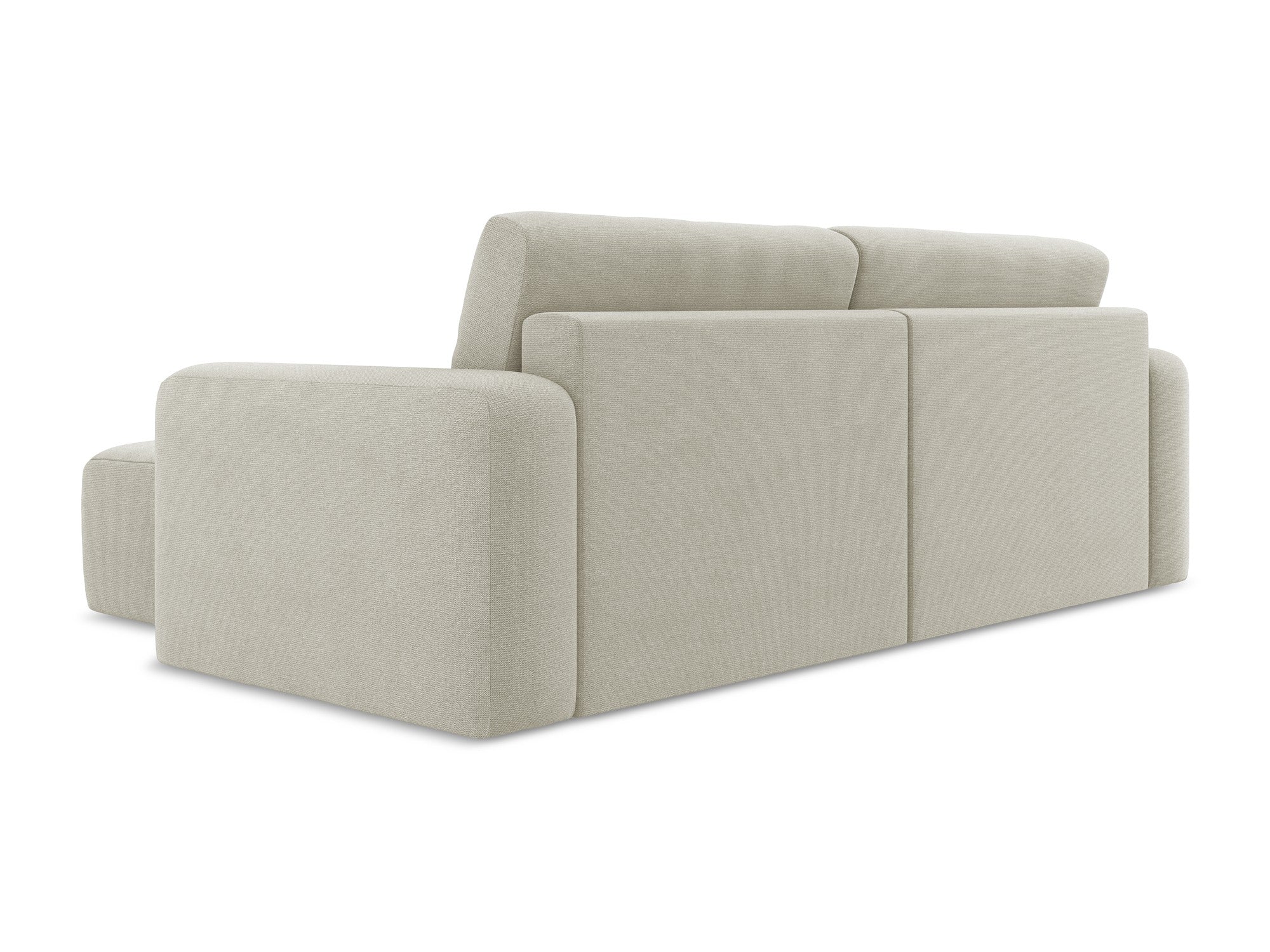 Right-sided corner sofa bed KONA light beige