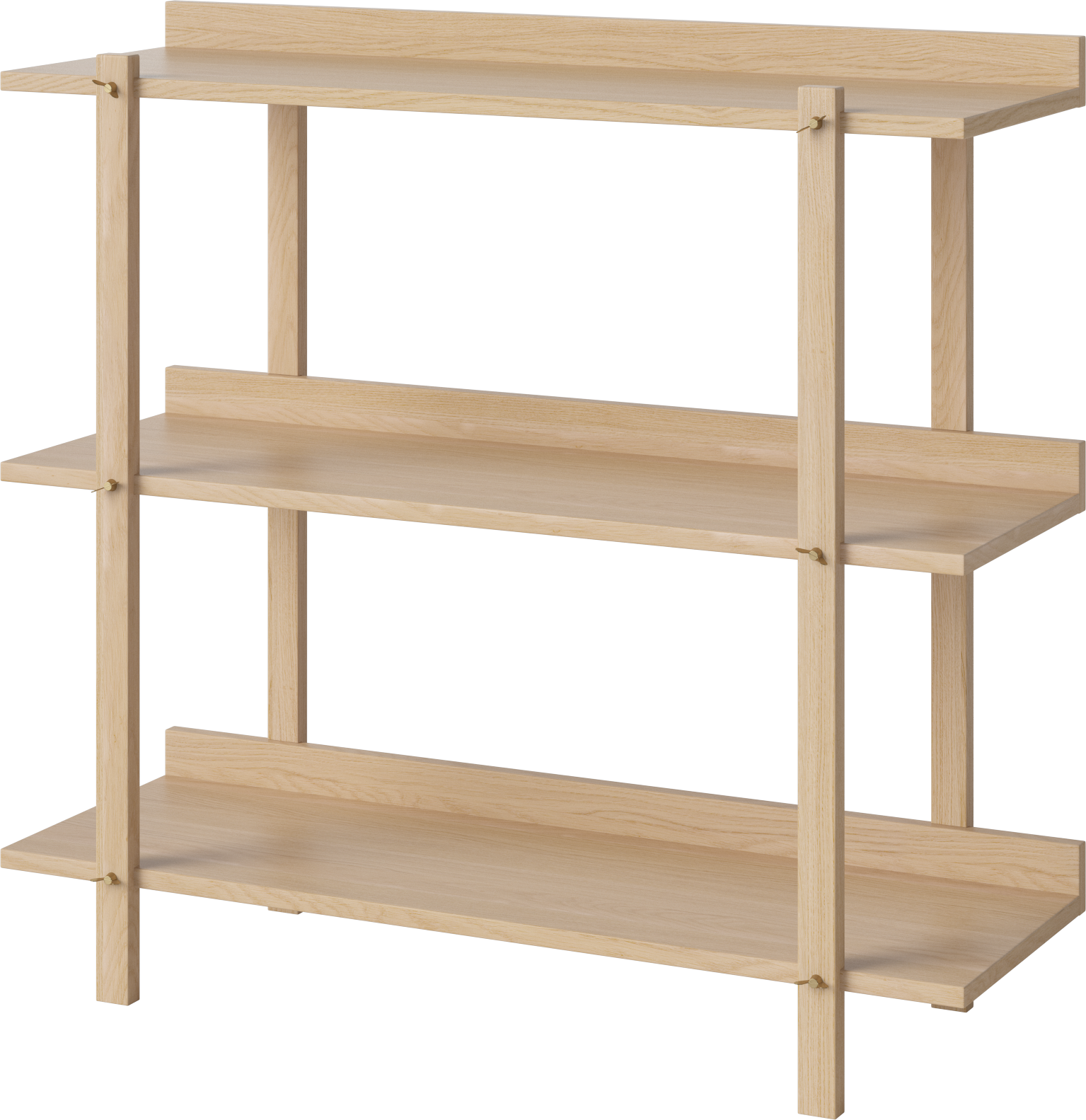 Regál KARI bielený dyha dubová