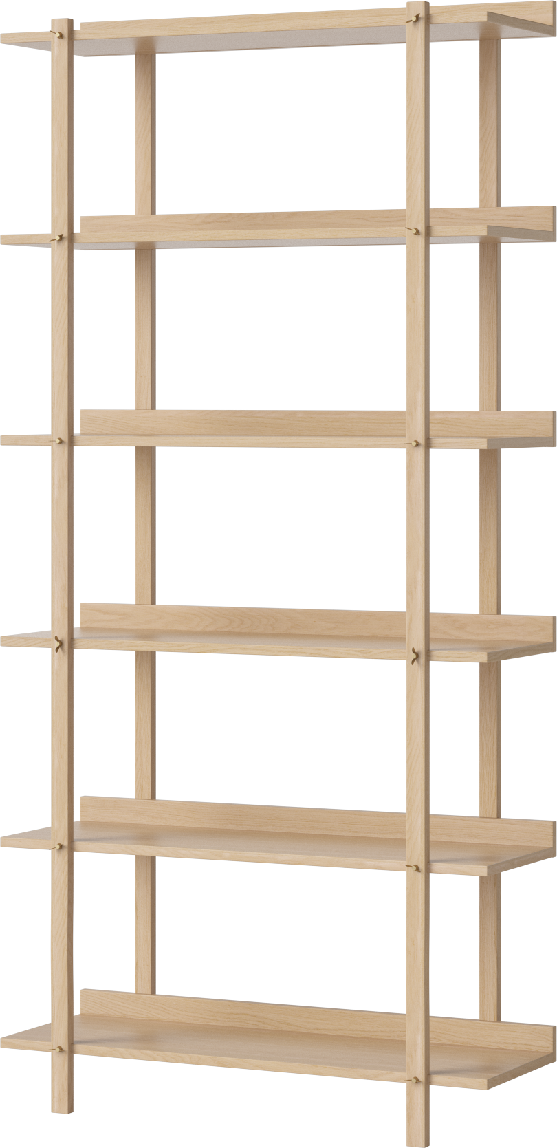 Regál KARI bielený dyha dubová