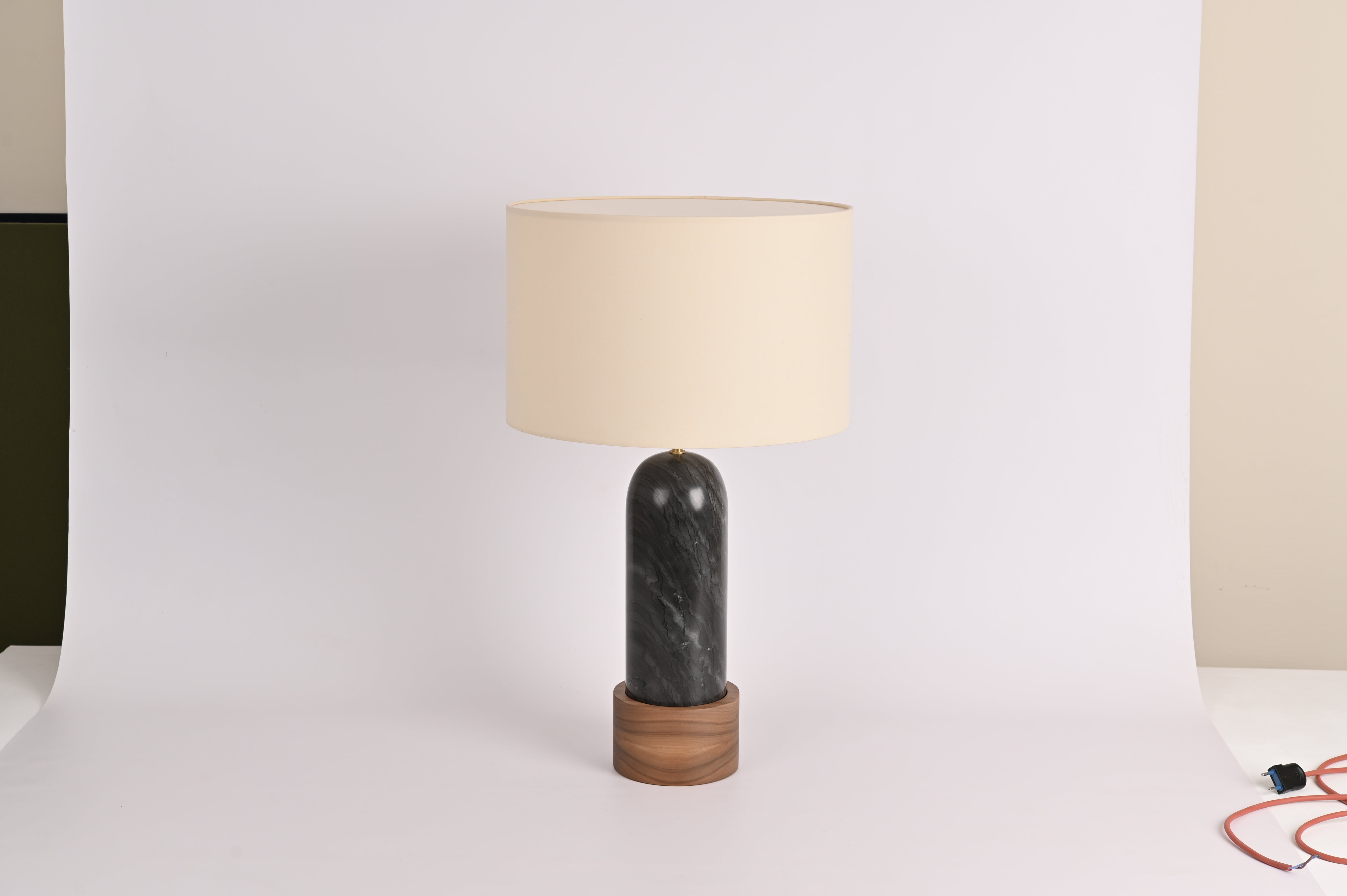 Table Lamp PURA KELO Black Marble