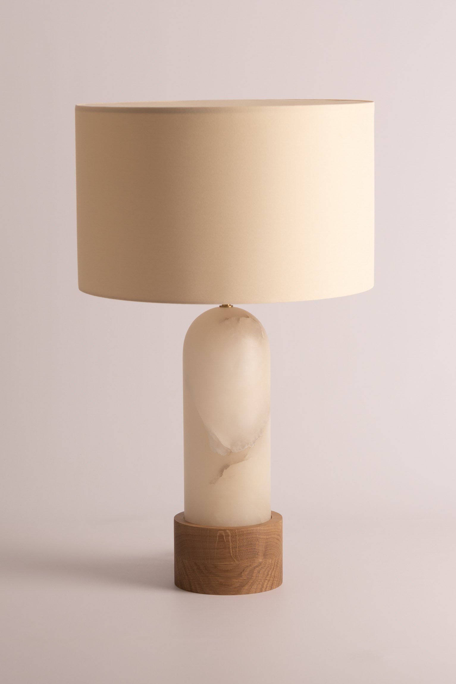 PURA KELO Table Lamp White Alabaster