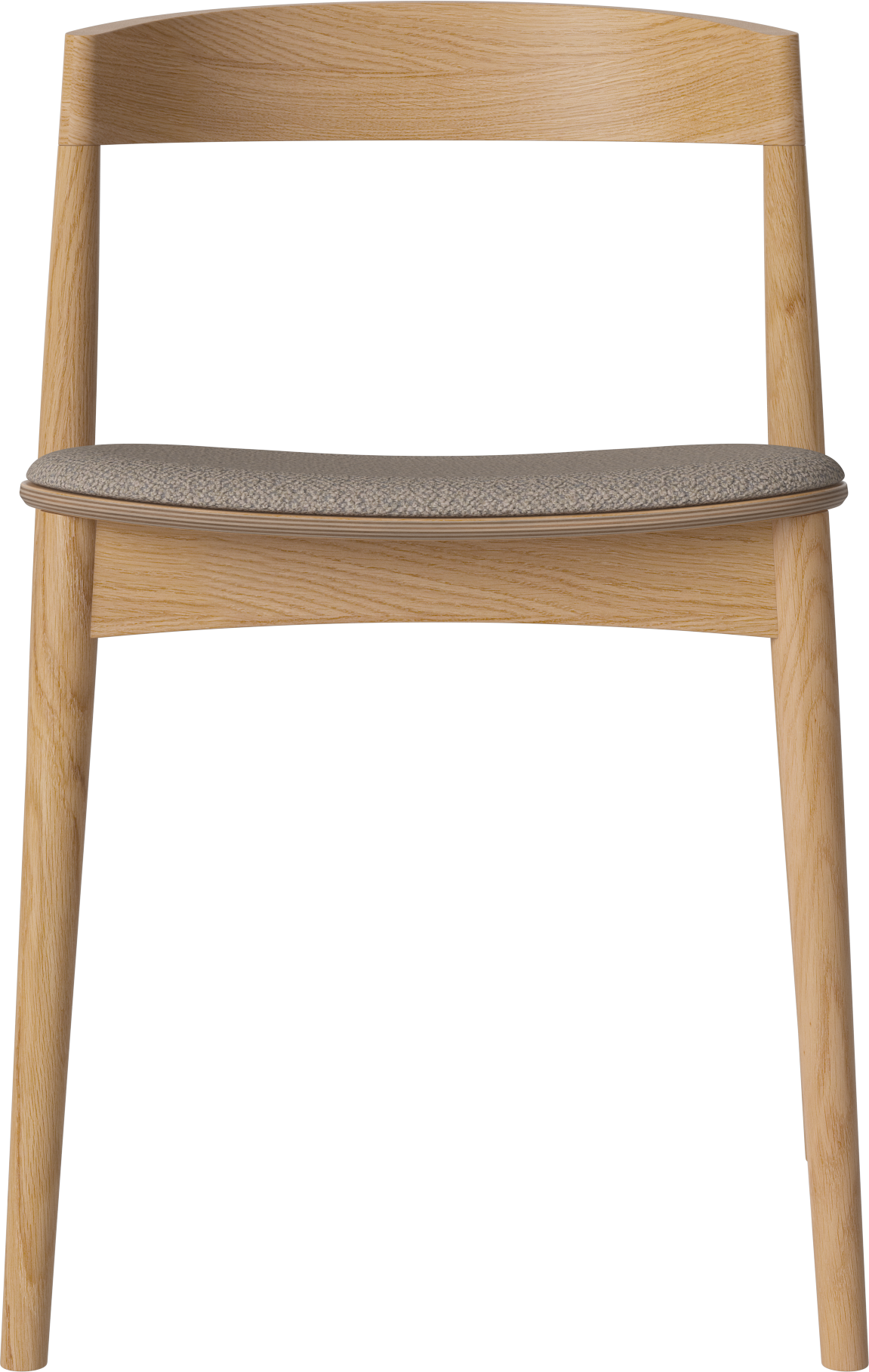 Čalúnená stolička KITE s dubovým podstavcom