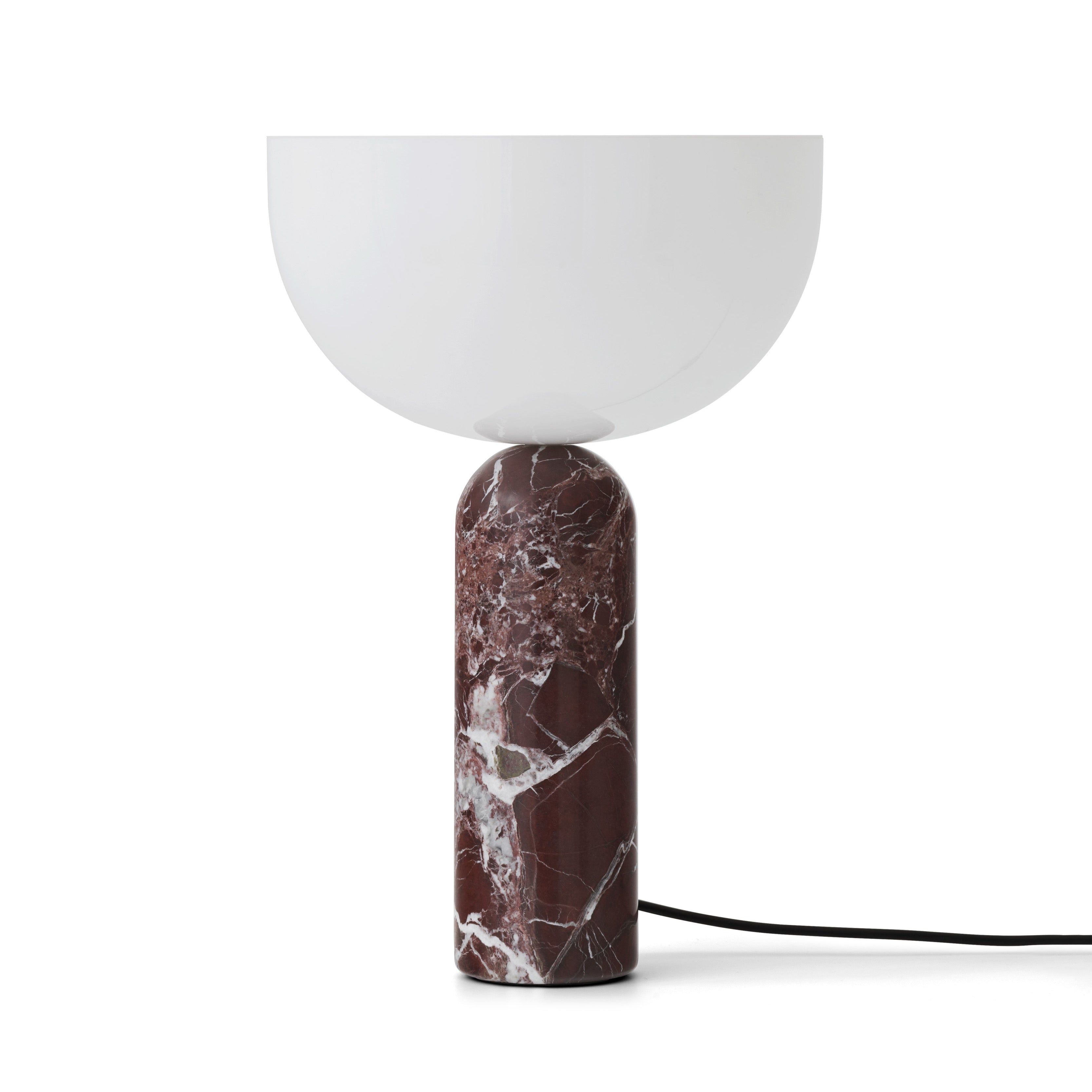 Kizu table lamp burgundy marble