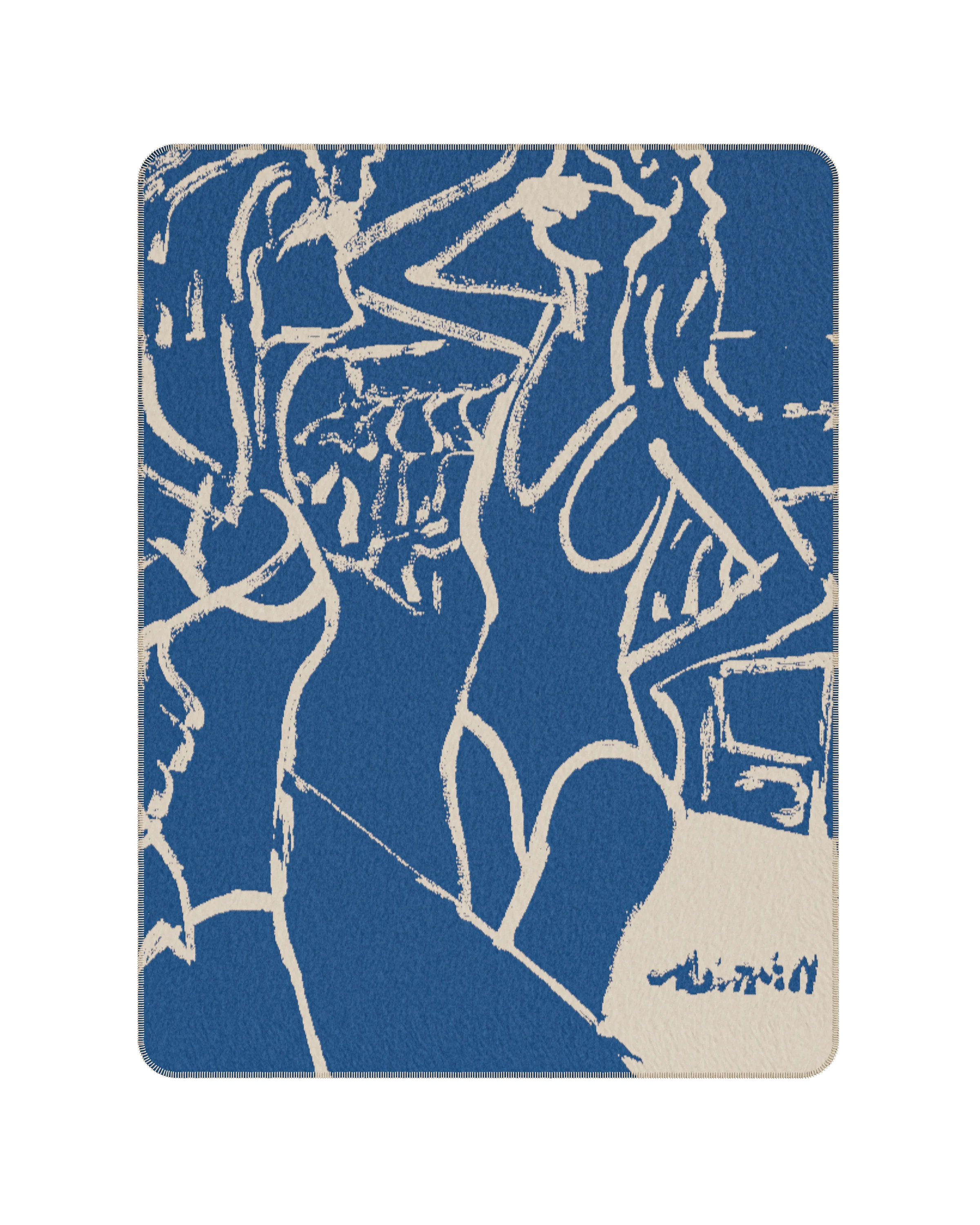 Koc M. Żytniak x Feum pieskový béžový a morský modrý