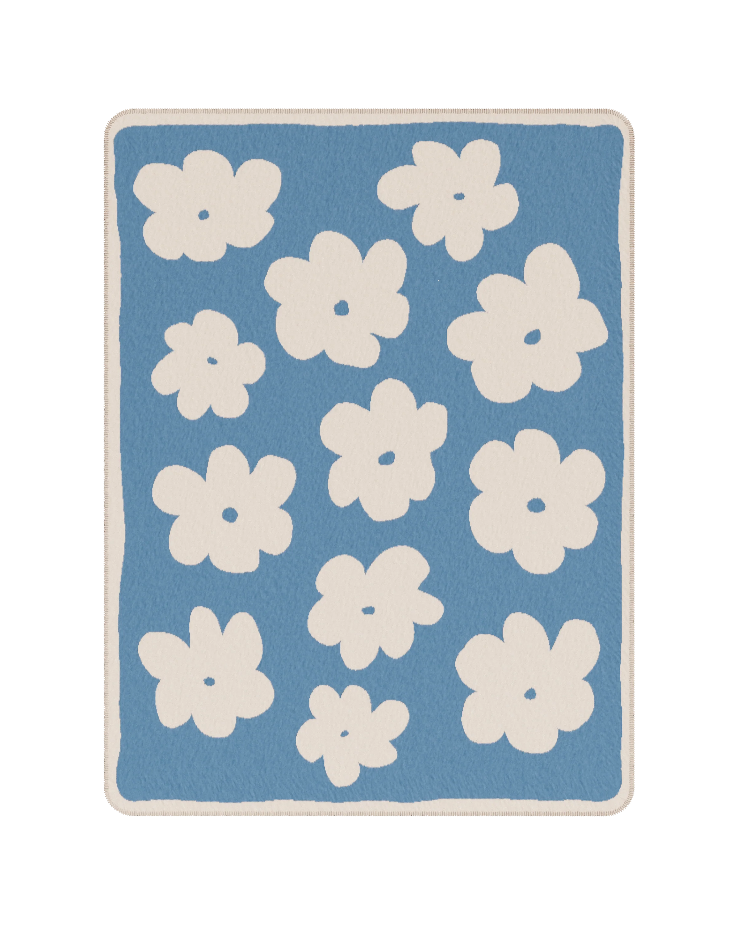 Koc FLO modrá obloha a ecru