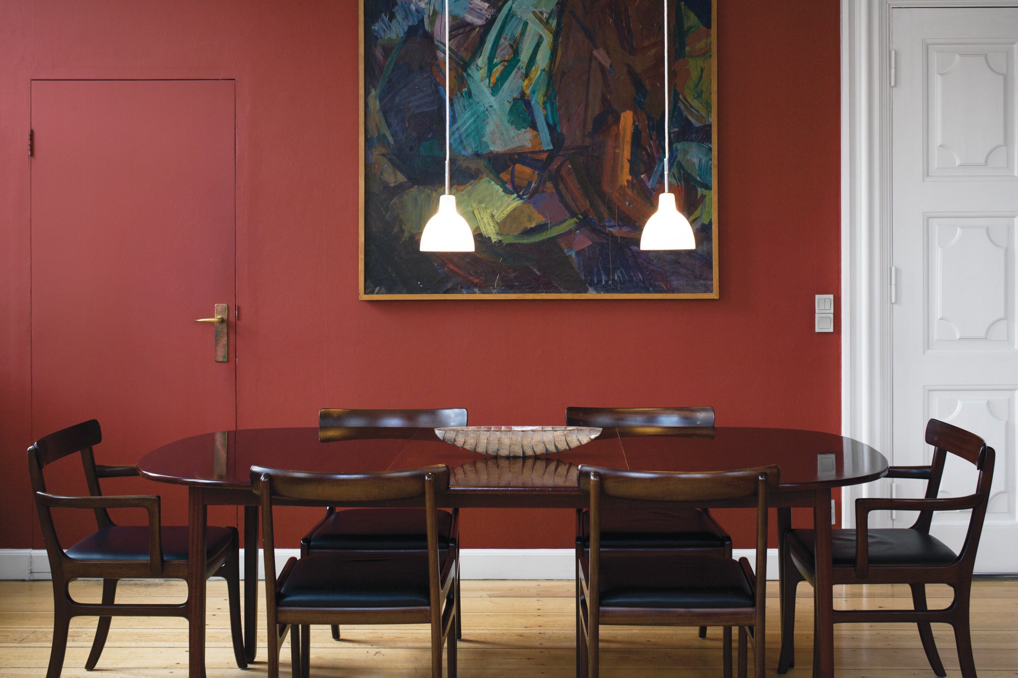 Závesná lampa TOLDBOD GLASS biela