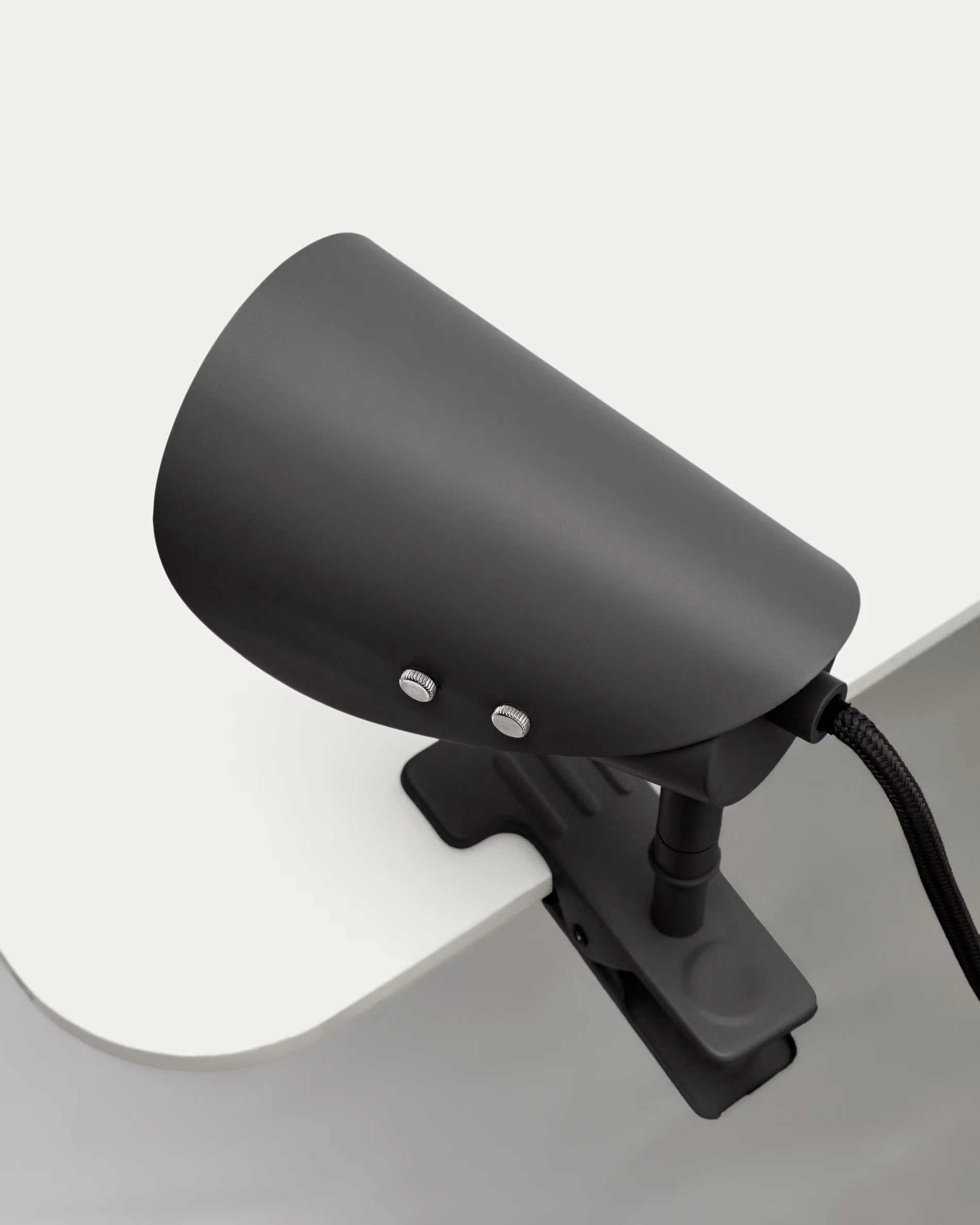 Stolná lampa s klipom JULA čierna