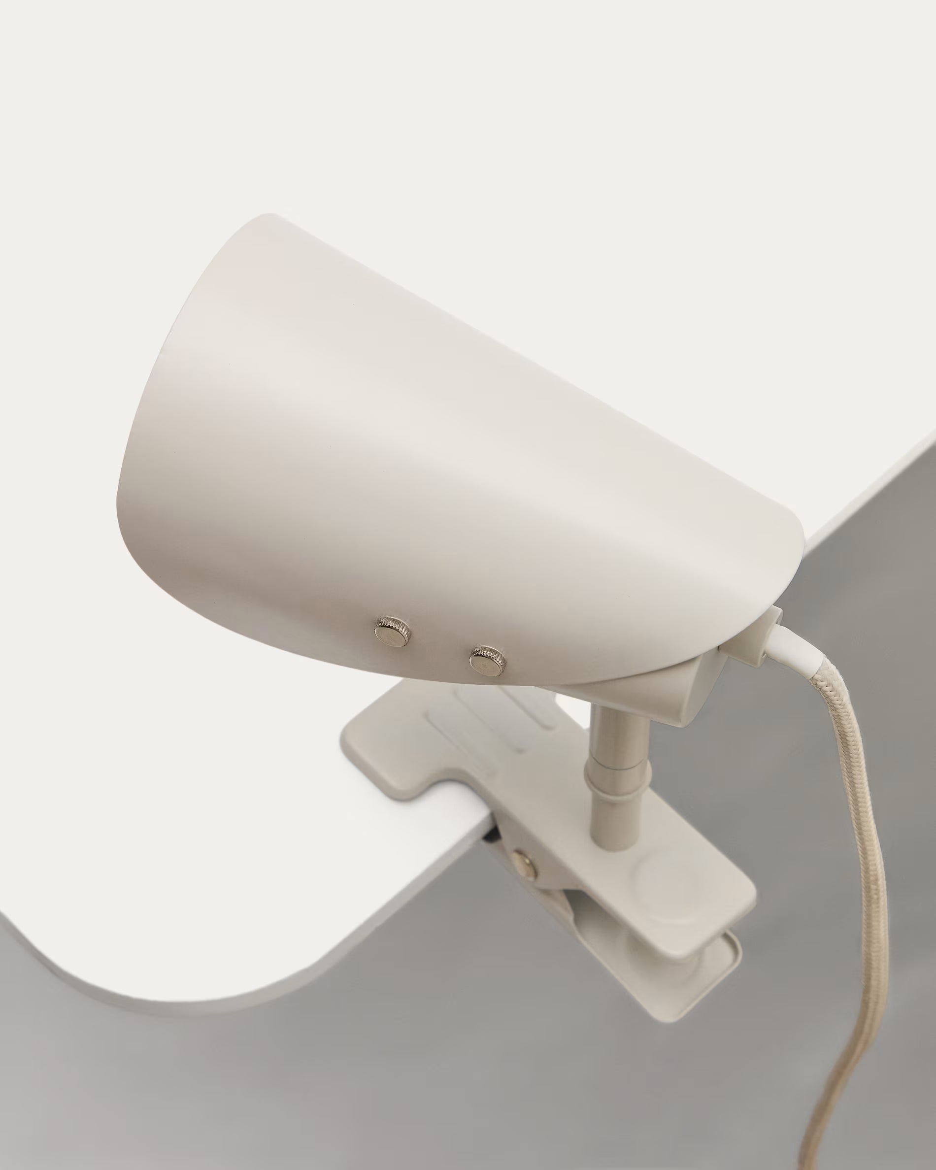 Stolná lampa s klipom JULA šedá