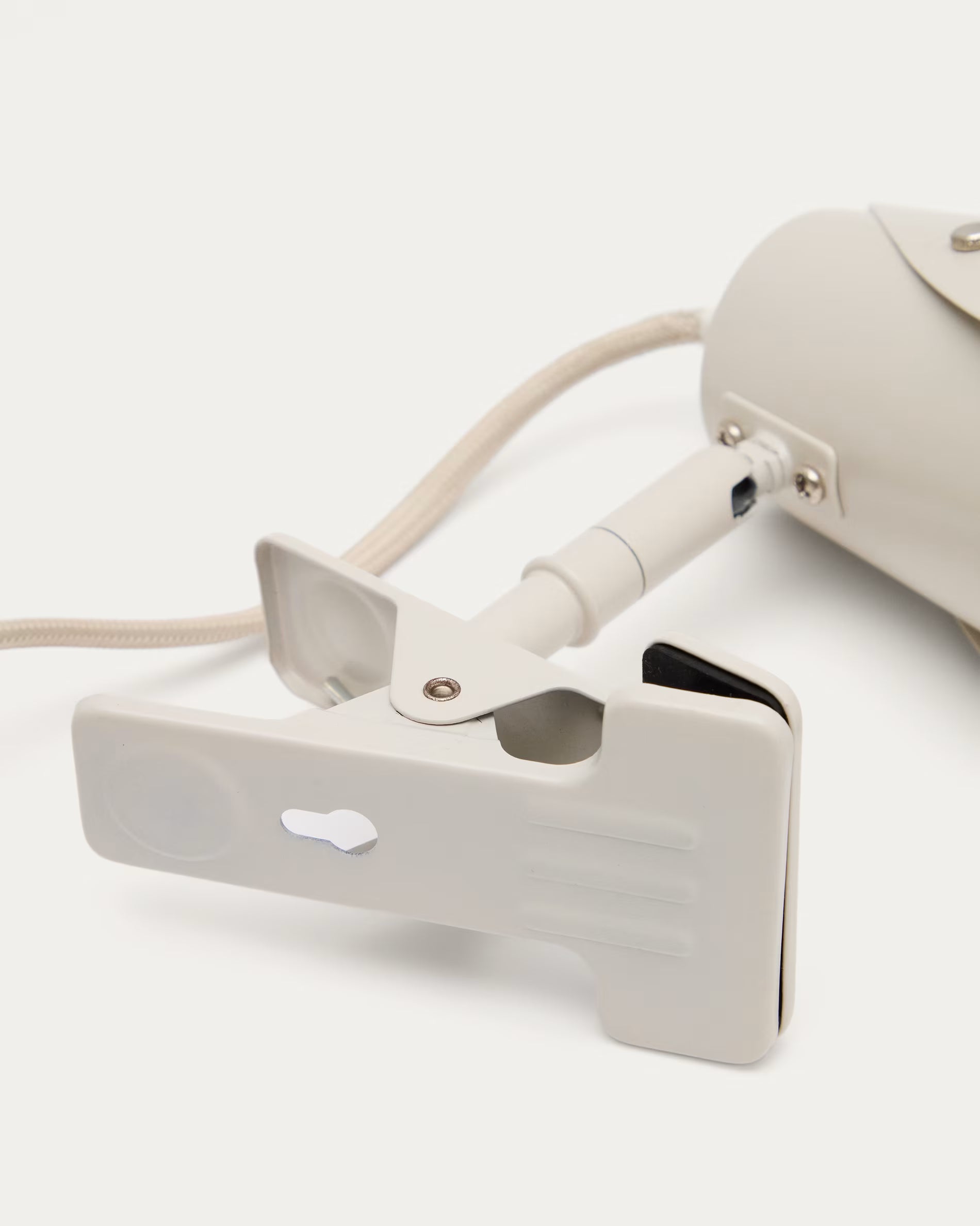 Stolná lampa s klipom JULA šedá