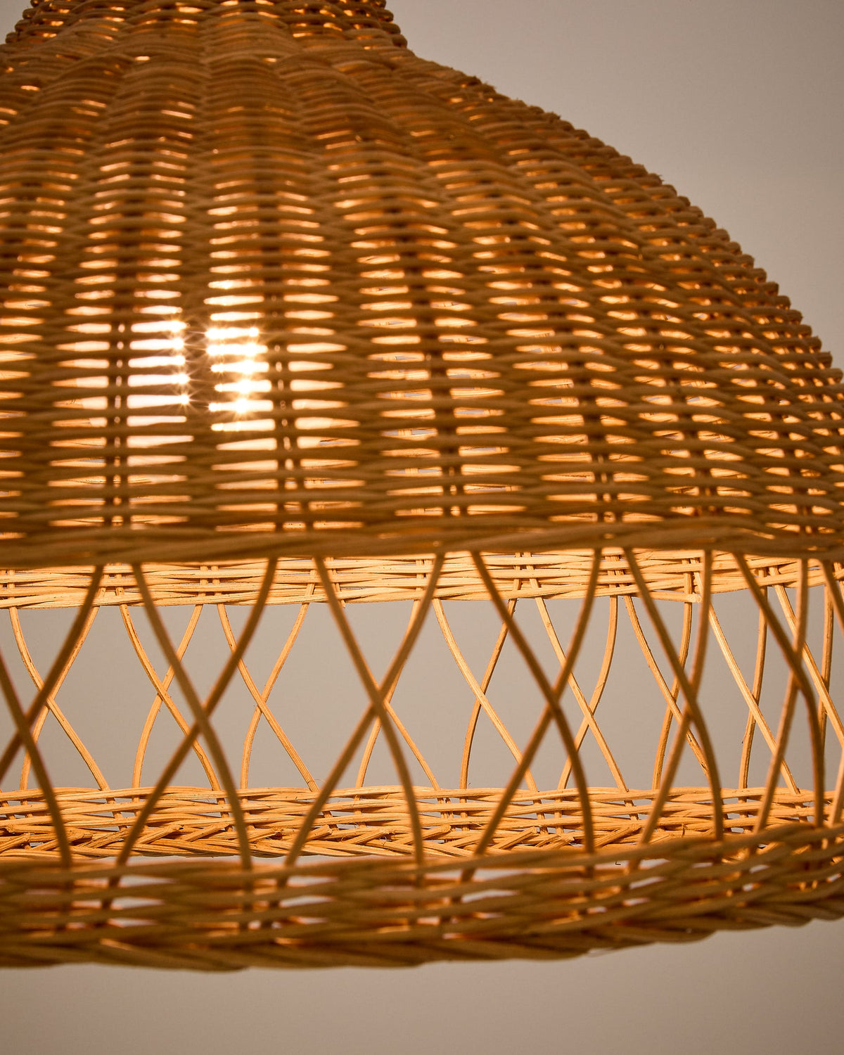 Abażur LOURA naturalny rattan – ujęcie 3