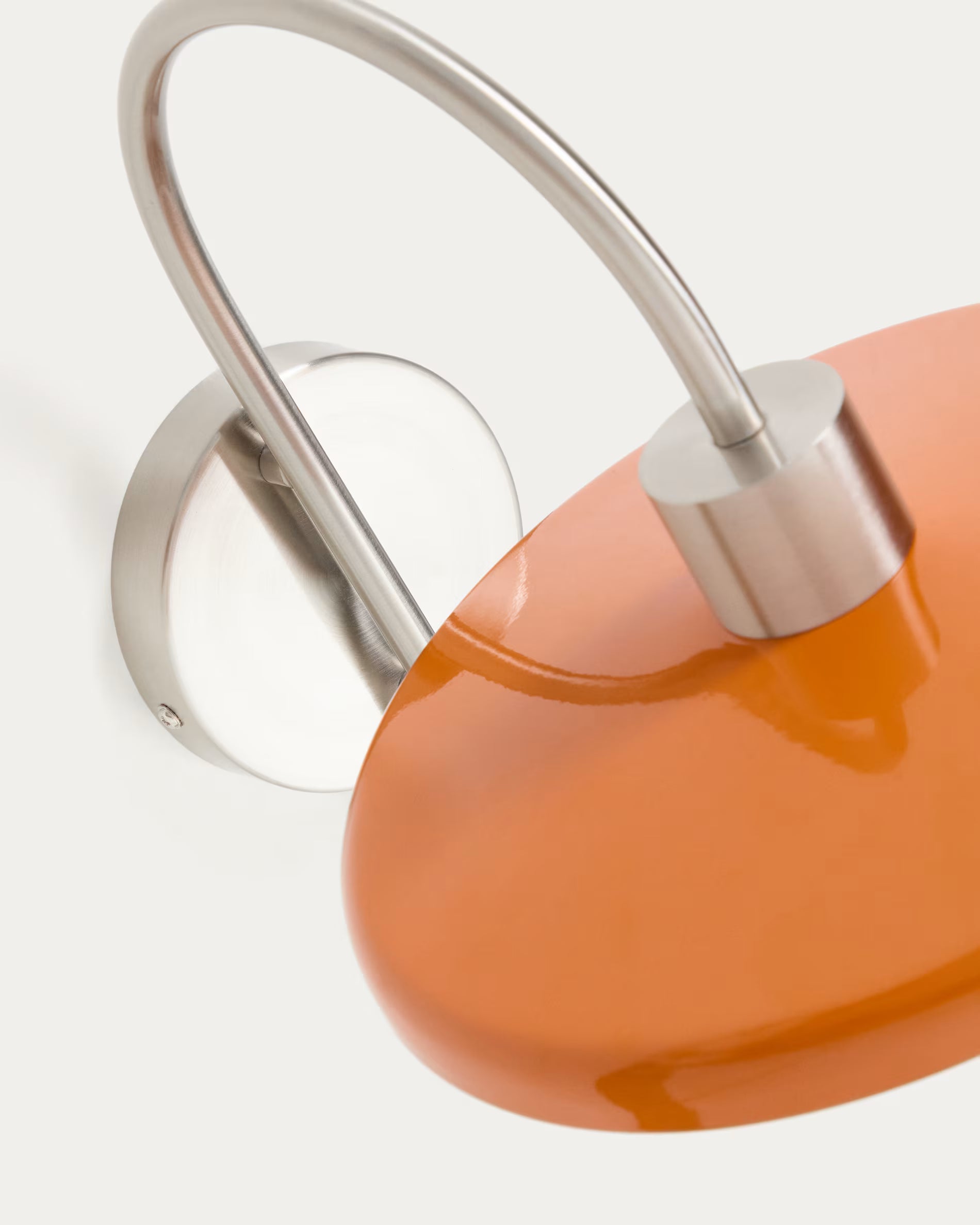 NUVIRA wall lamp orange with silver