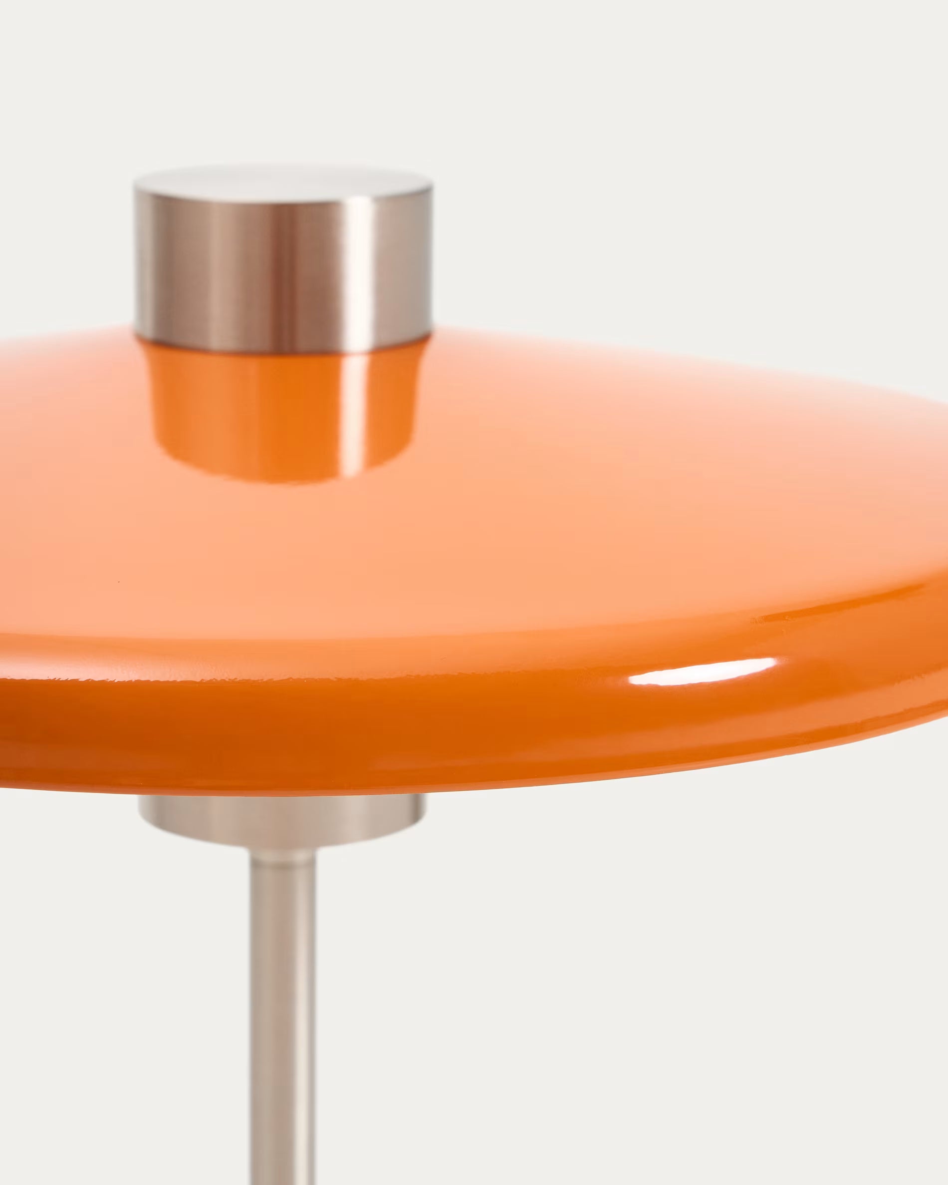 NUVIRA Table Lamp Orange with Silver Base