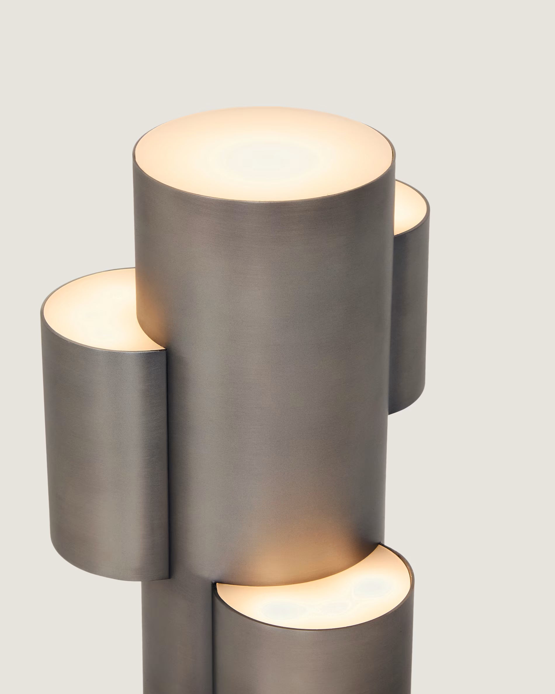 Portable lamp ADRINA dark gray brushed metal