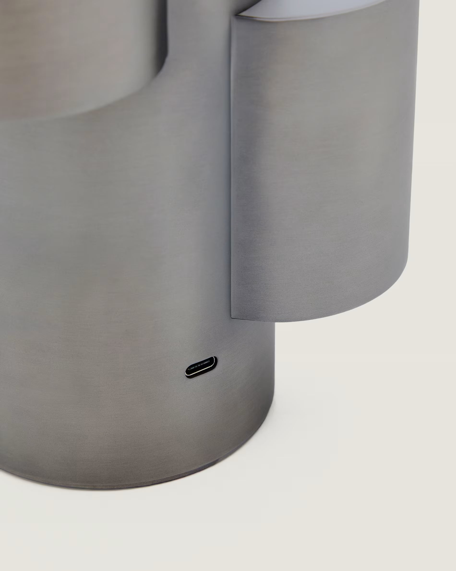 Portable lamp ADRINA dark gray brushed metal