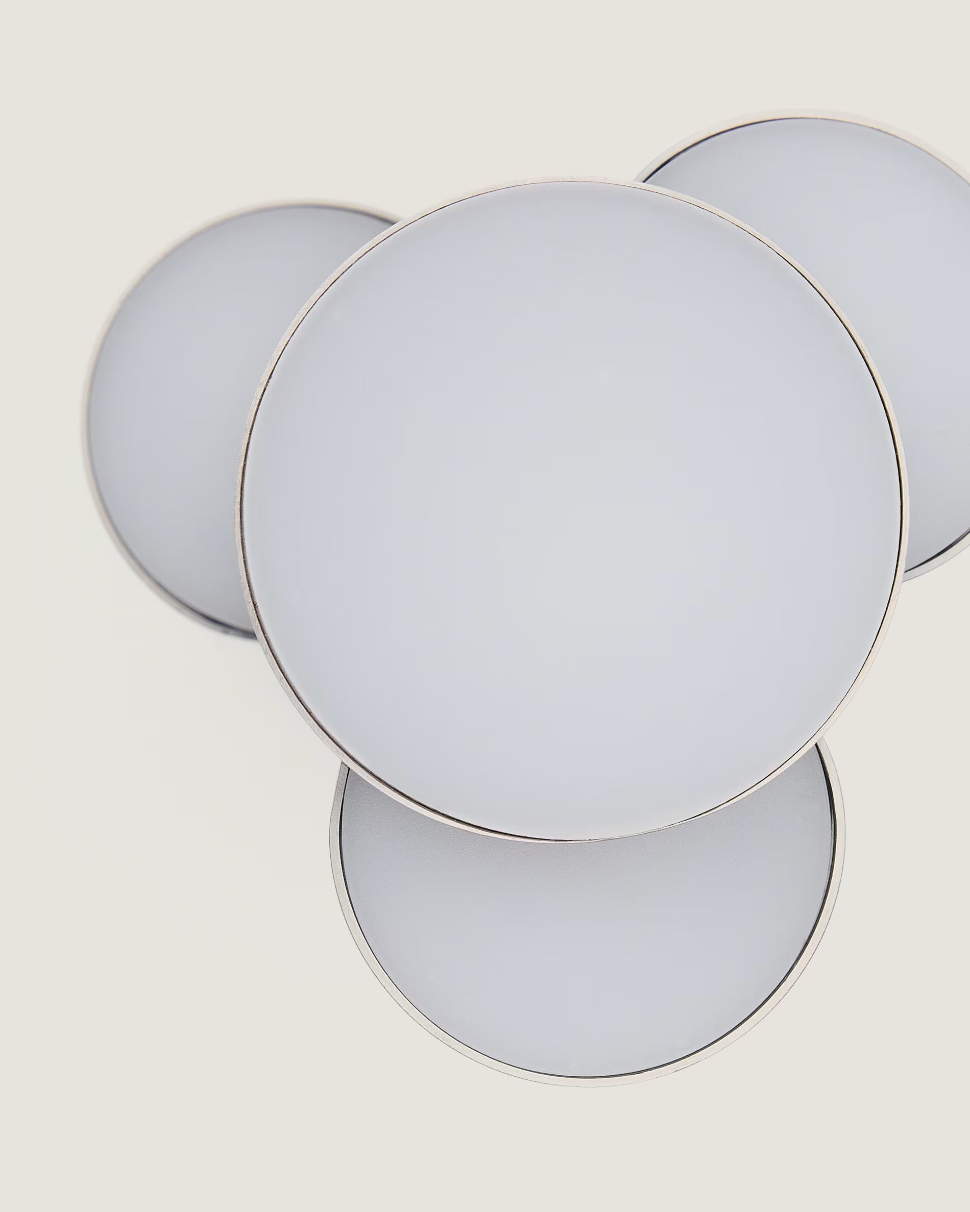 Portable lamp ADRINA light gray brushed metal