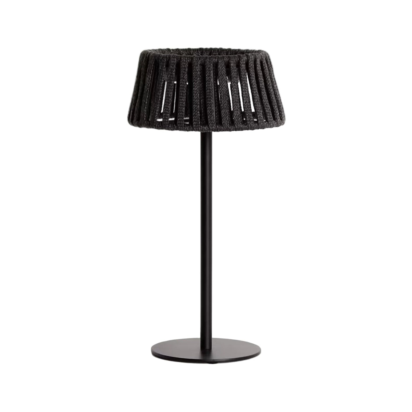 Solárna záhradná lampa ALDET čierna