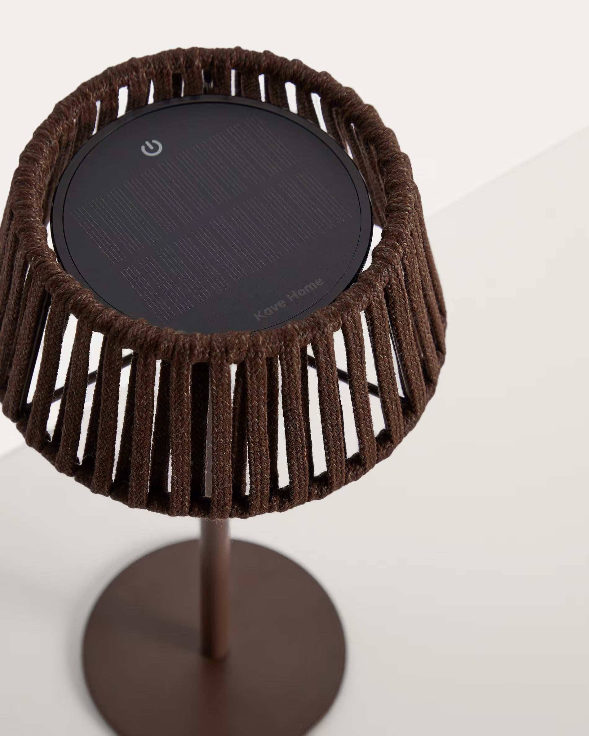 Solárna záhradná lampa ALDET hnedá