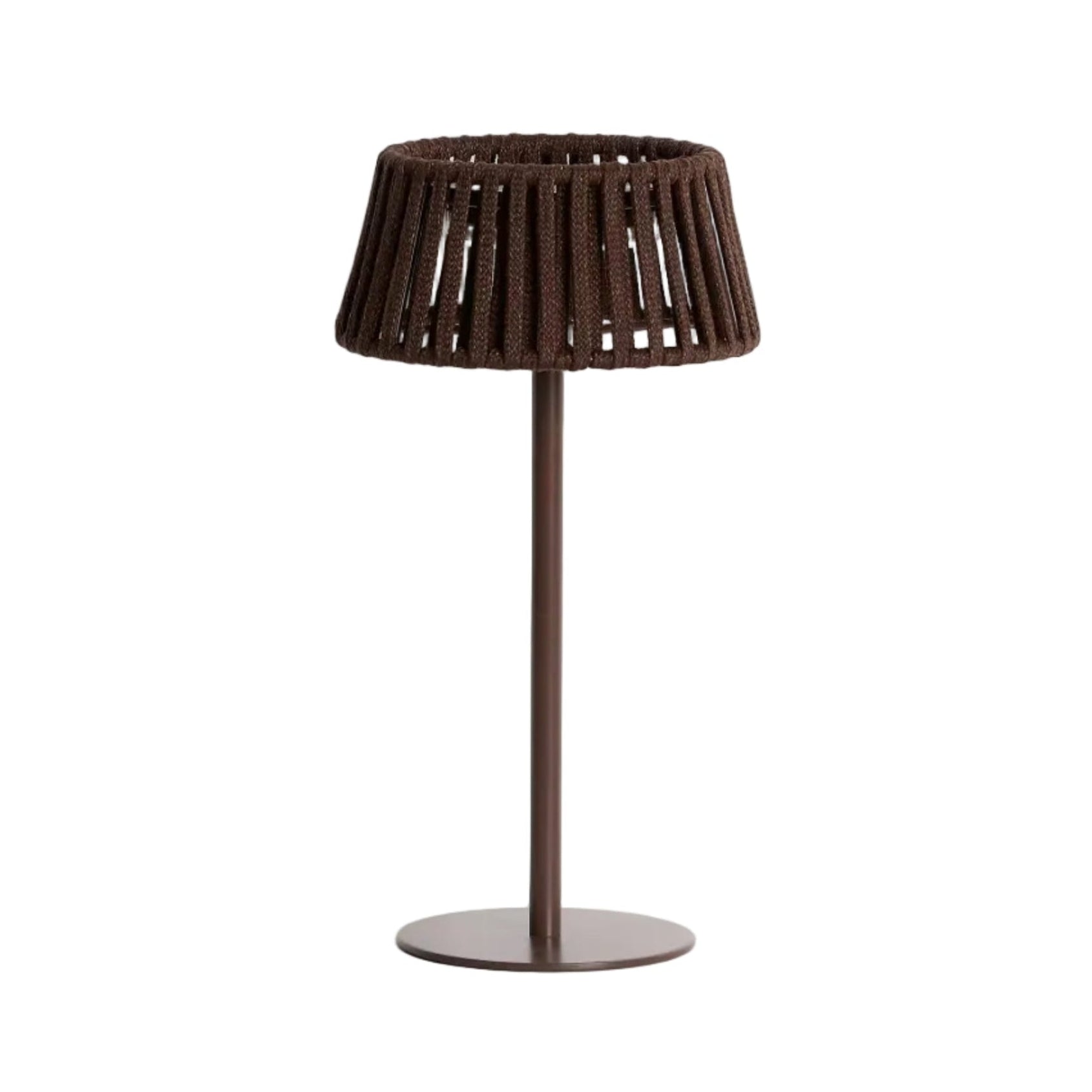 Solárna záhradná lampa ALDET hnedá