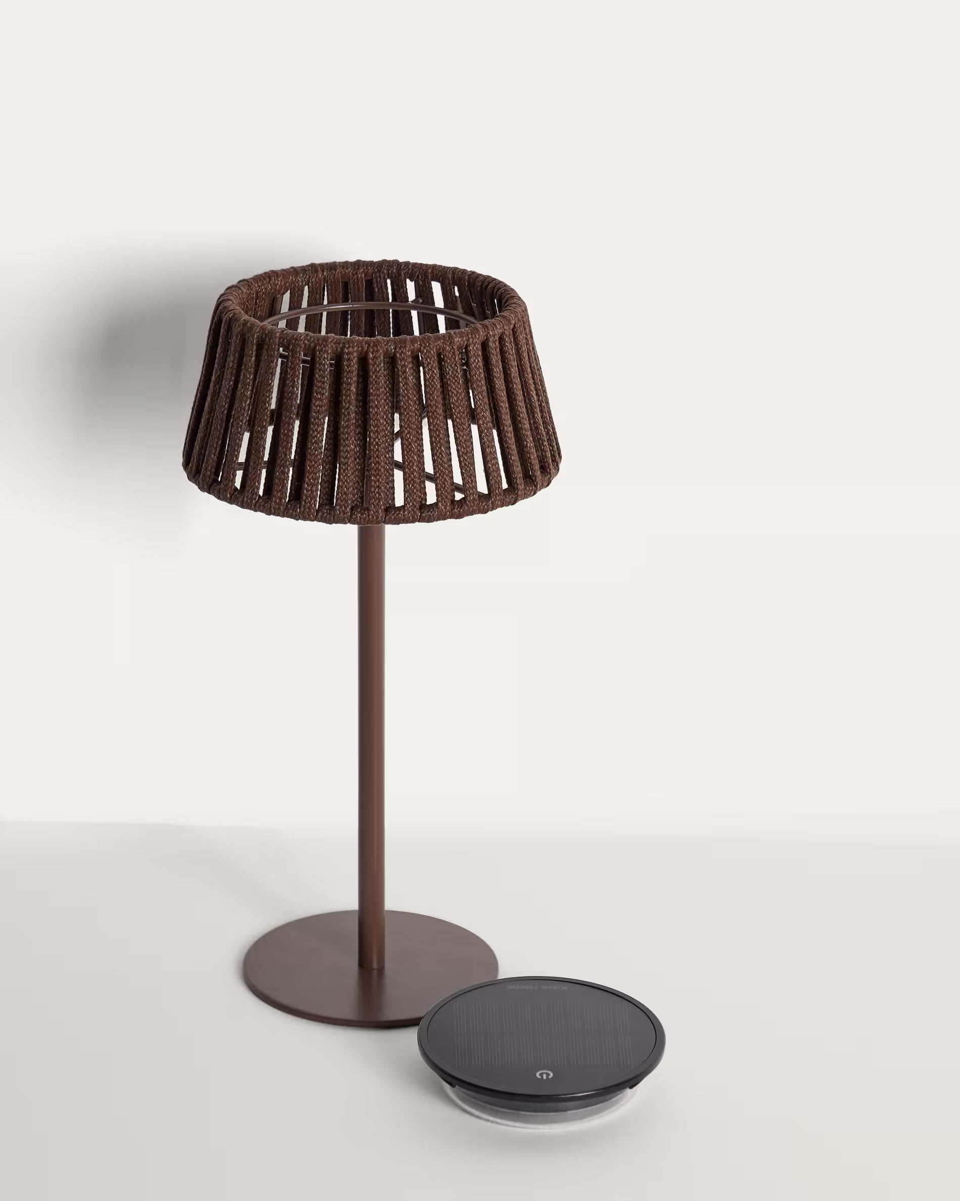 Solárna záhradná lampa ALDET hnedá