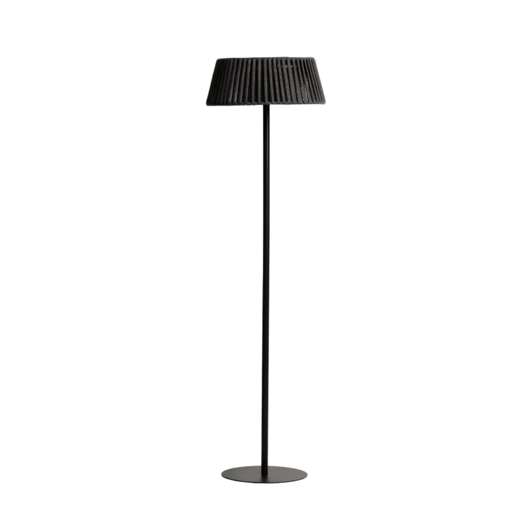 Solárna podlahová lampa do záhrady ALDET čierna