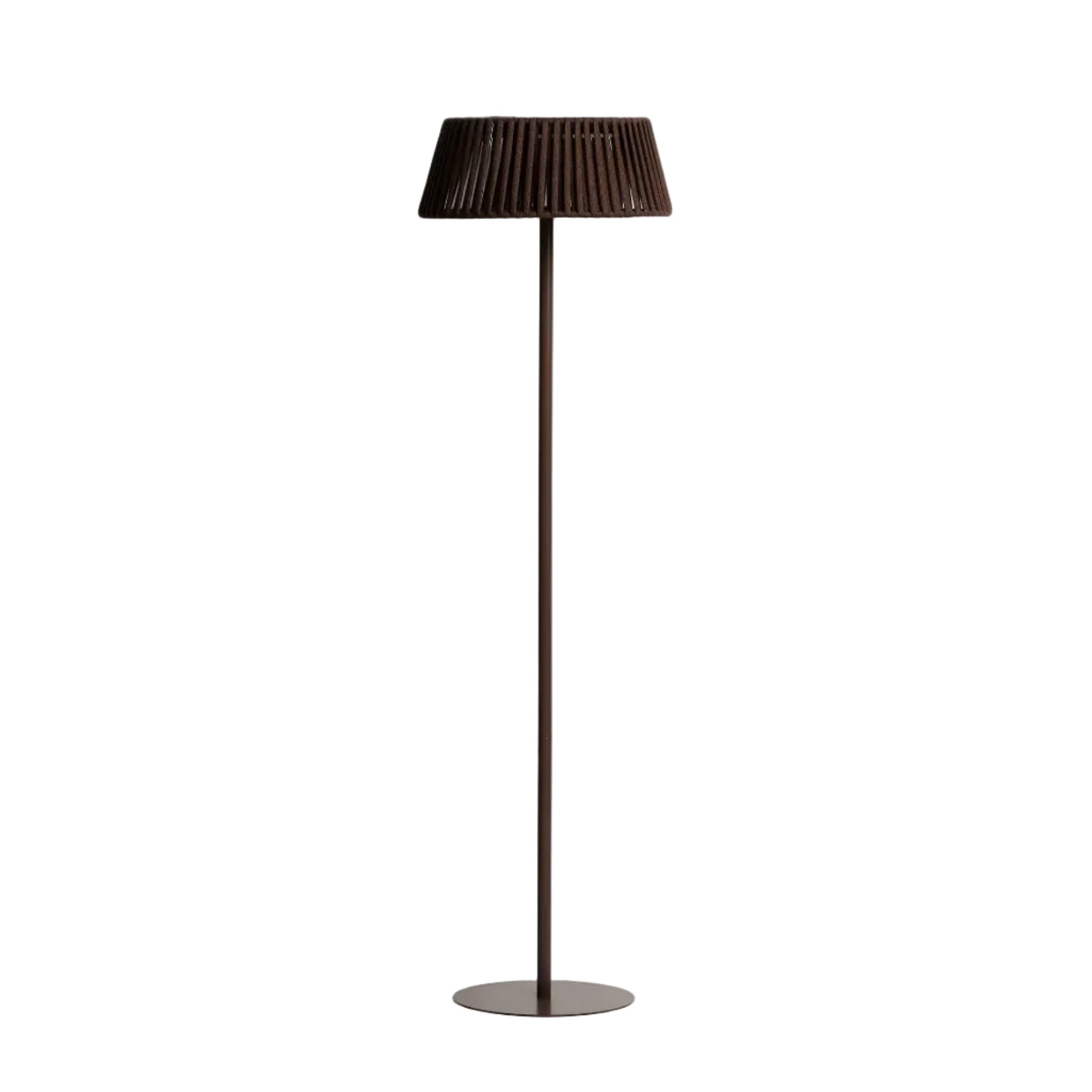 Solárna podlahová lampa do záhrady ALDET hnedá