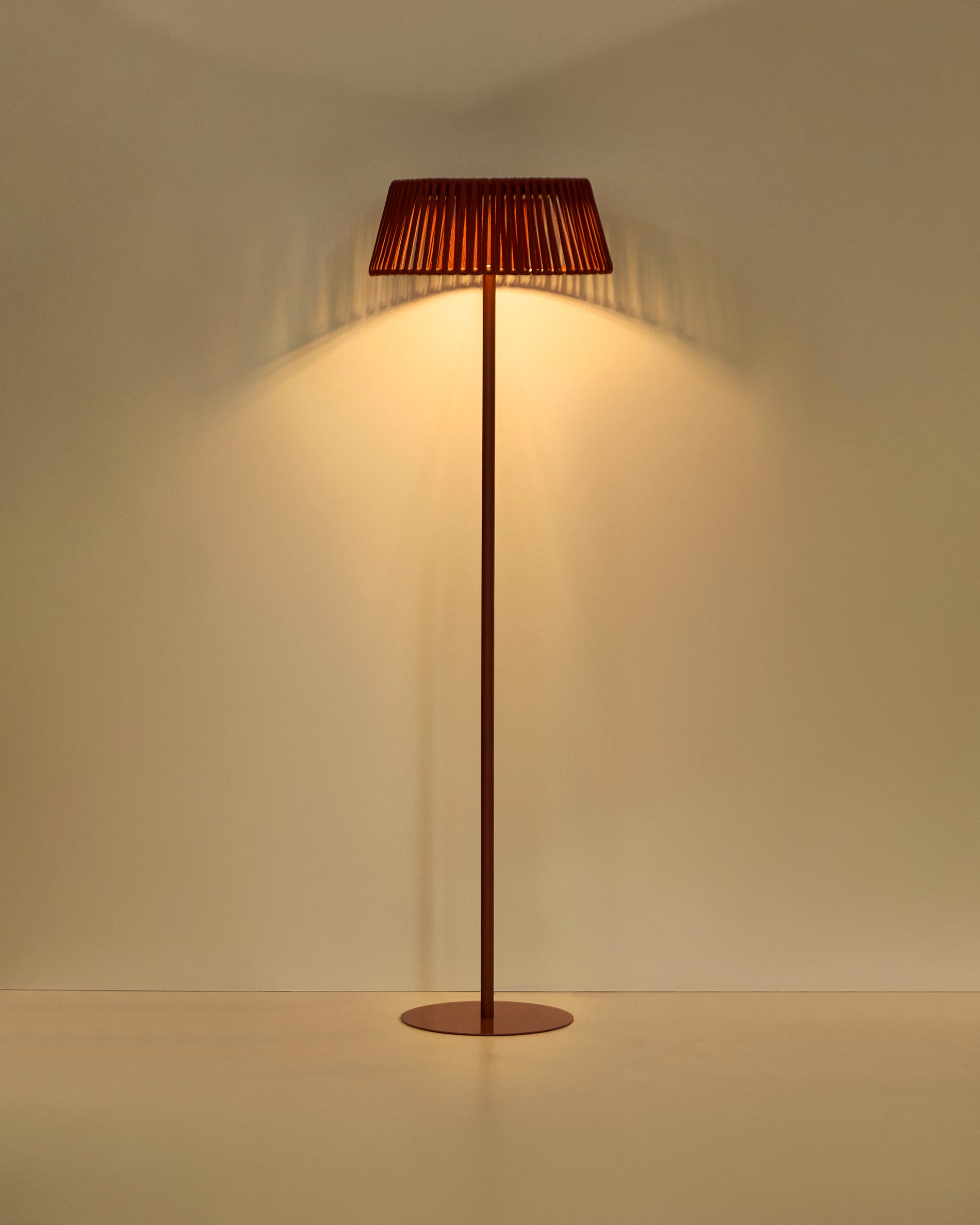 Solárna podlahová lampa do záhrady ALDET terakota
