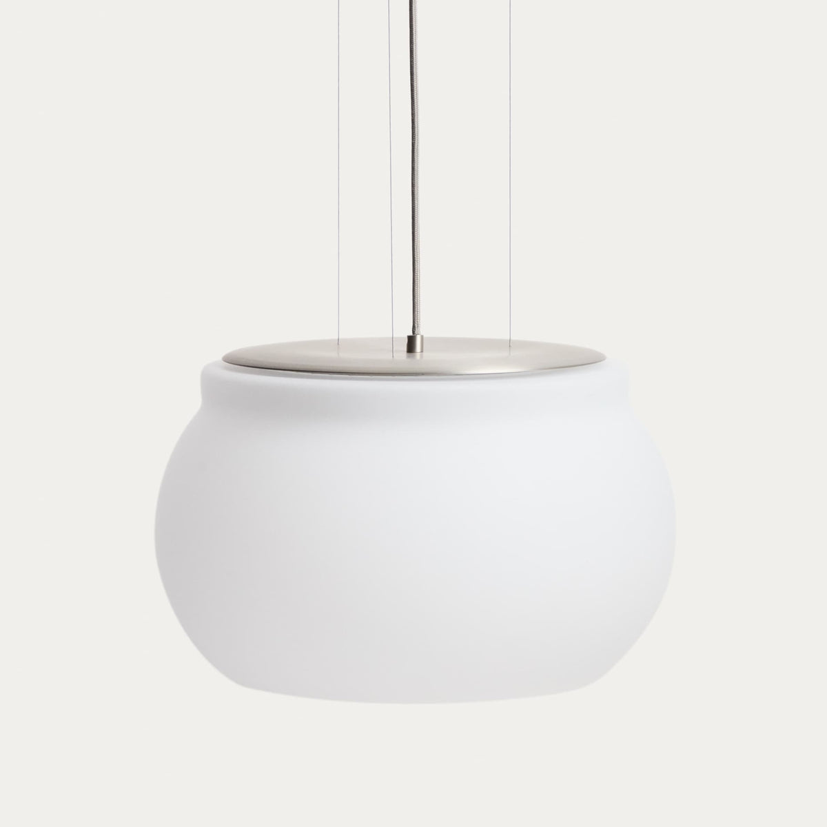 Lampa wisząca LED LERUNA matowe szkło i ocynkowany metal – ujęcie 8