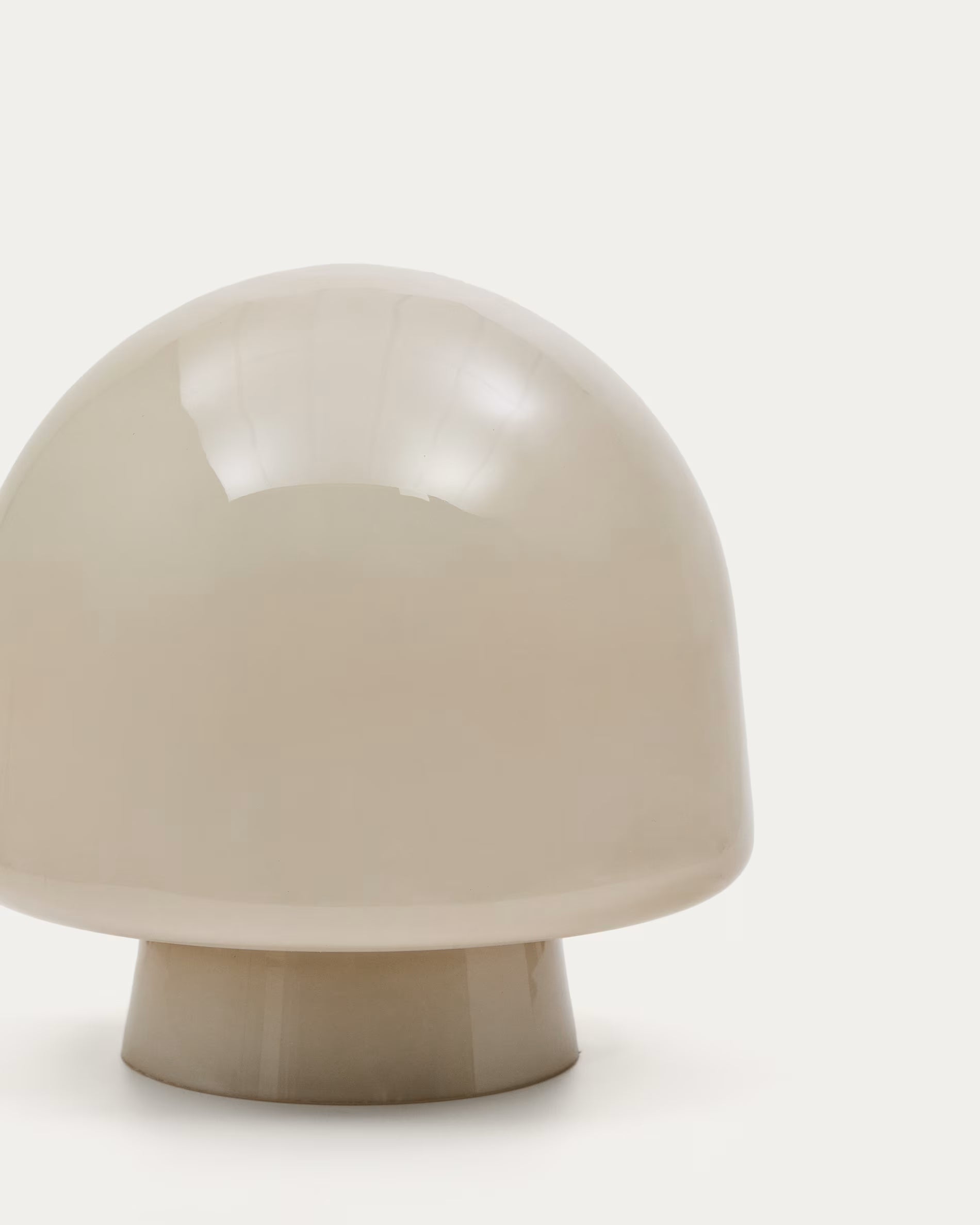 Stolná lampa REIG šedé sklo