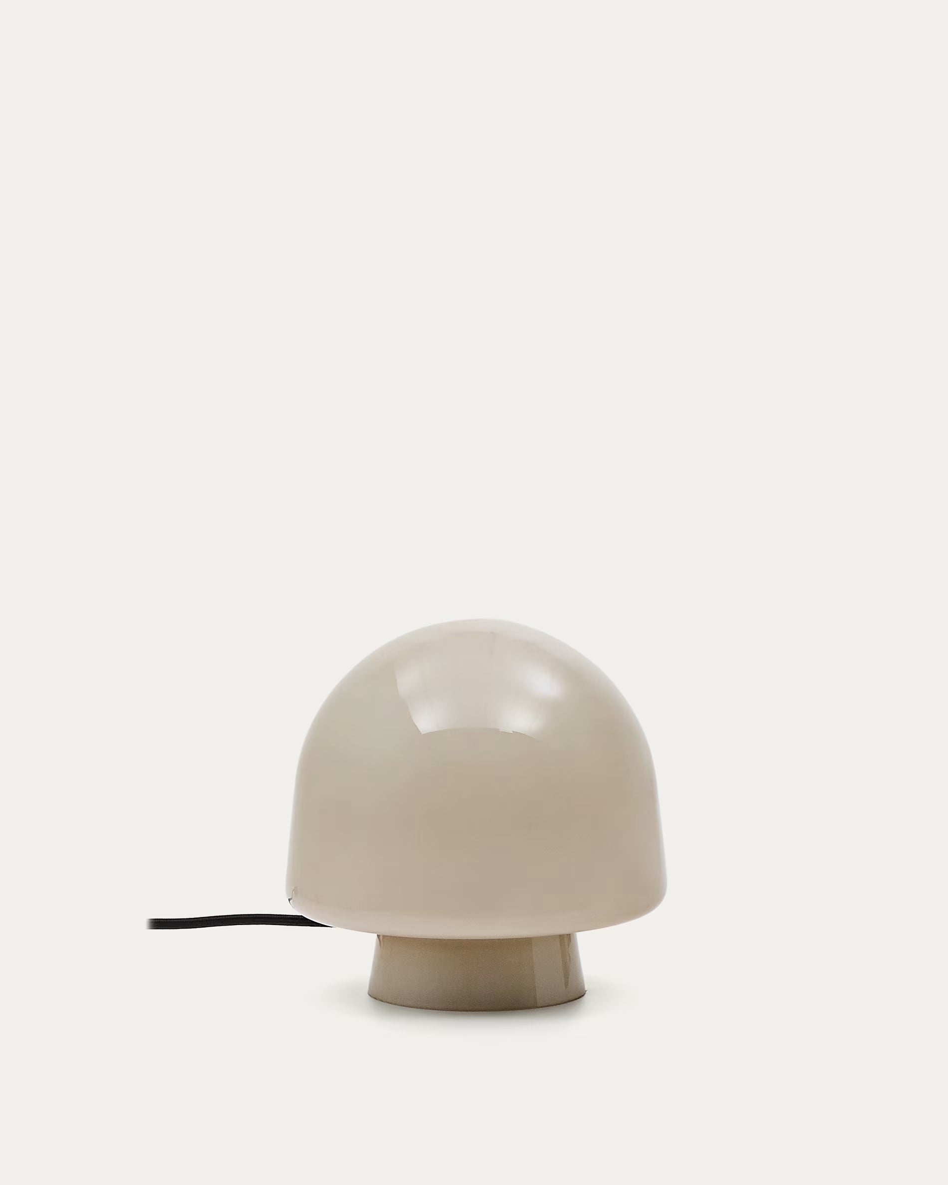 Stolná lampa REIG šedé sklo