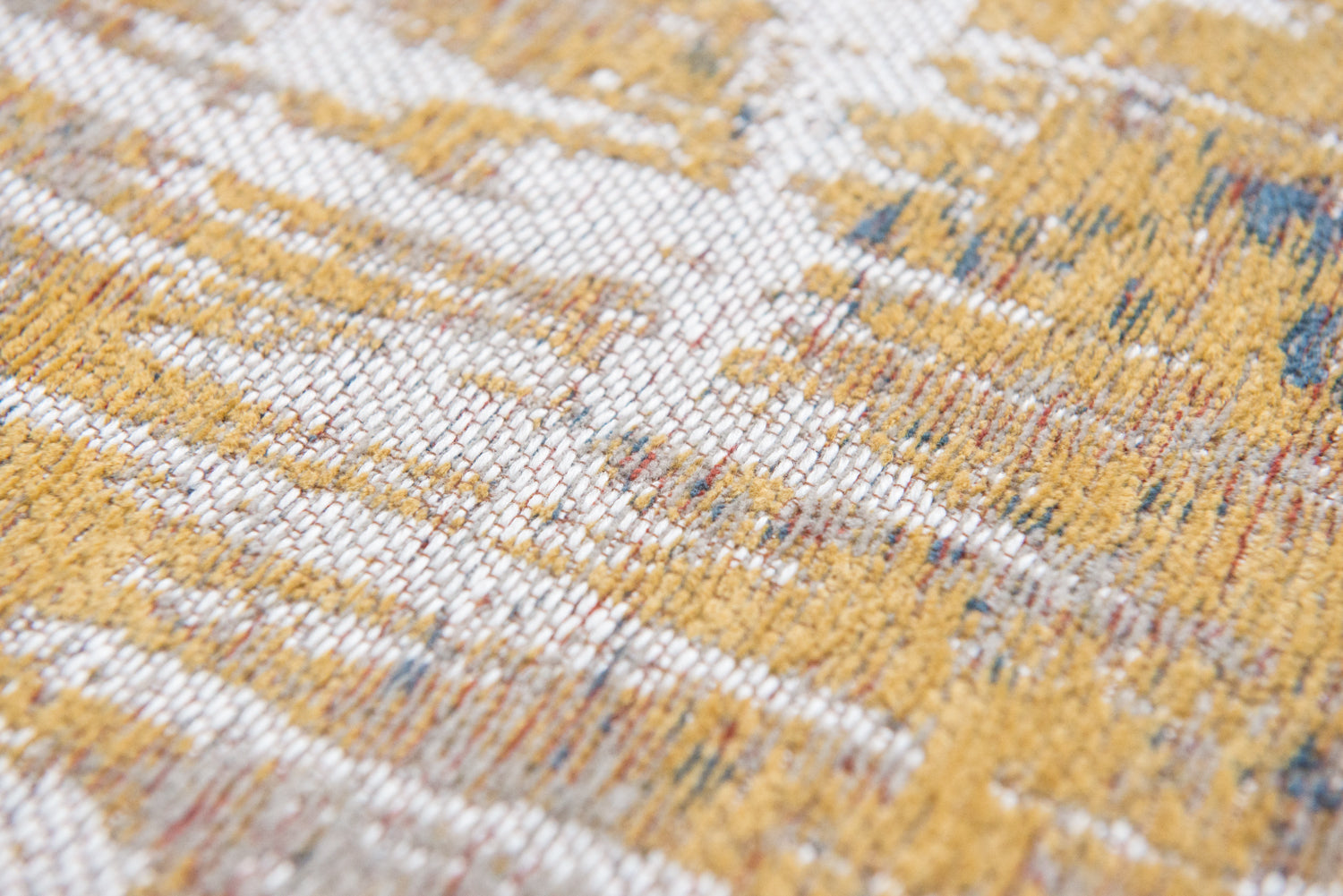 Kruhový koberec STREAKS MONTAUK MULTI béžovo-žltý