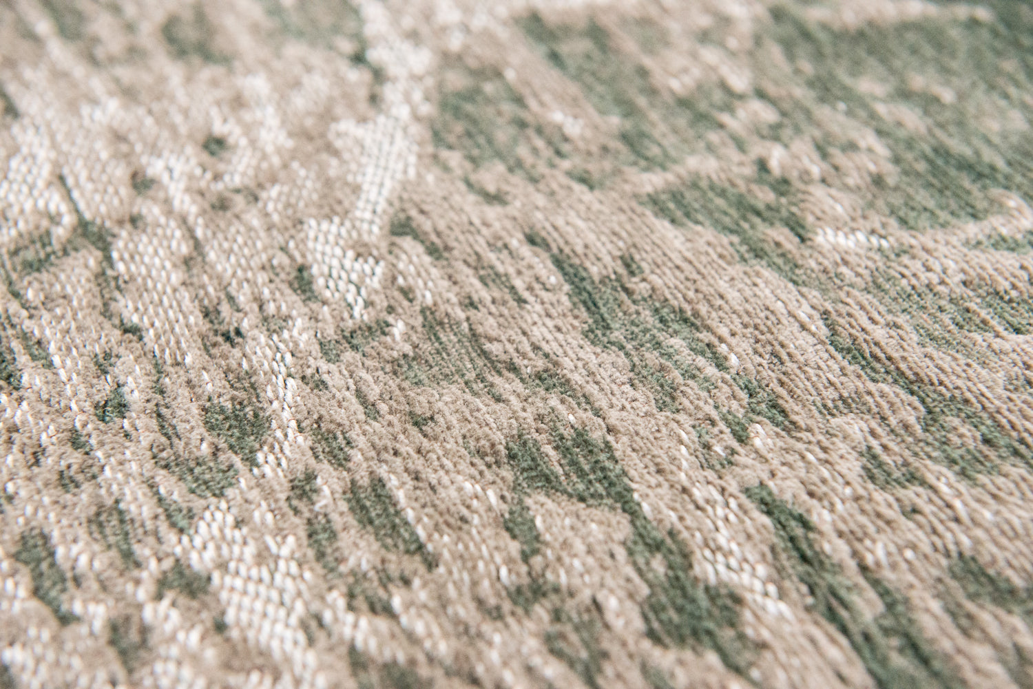 Kruhový koberec CRACKS TMAVÝ BOROVICOVÝ zelený