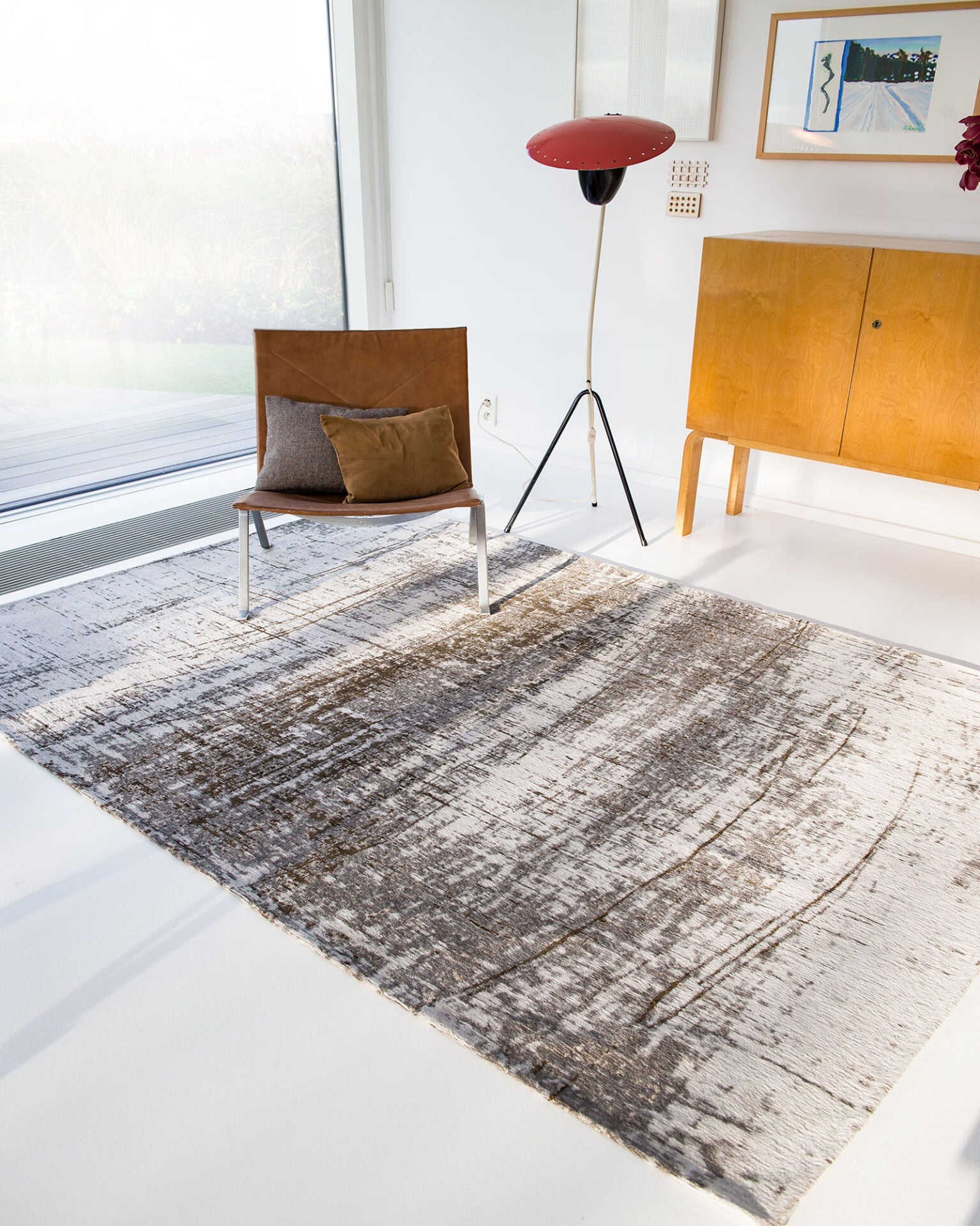 GRIFF Concrete jungle rug beige
