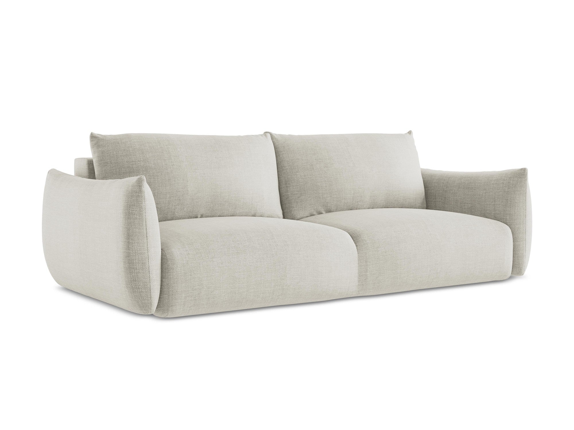 3-Seater Sofa with Sleeping Function LEILA Light Beige