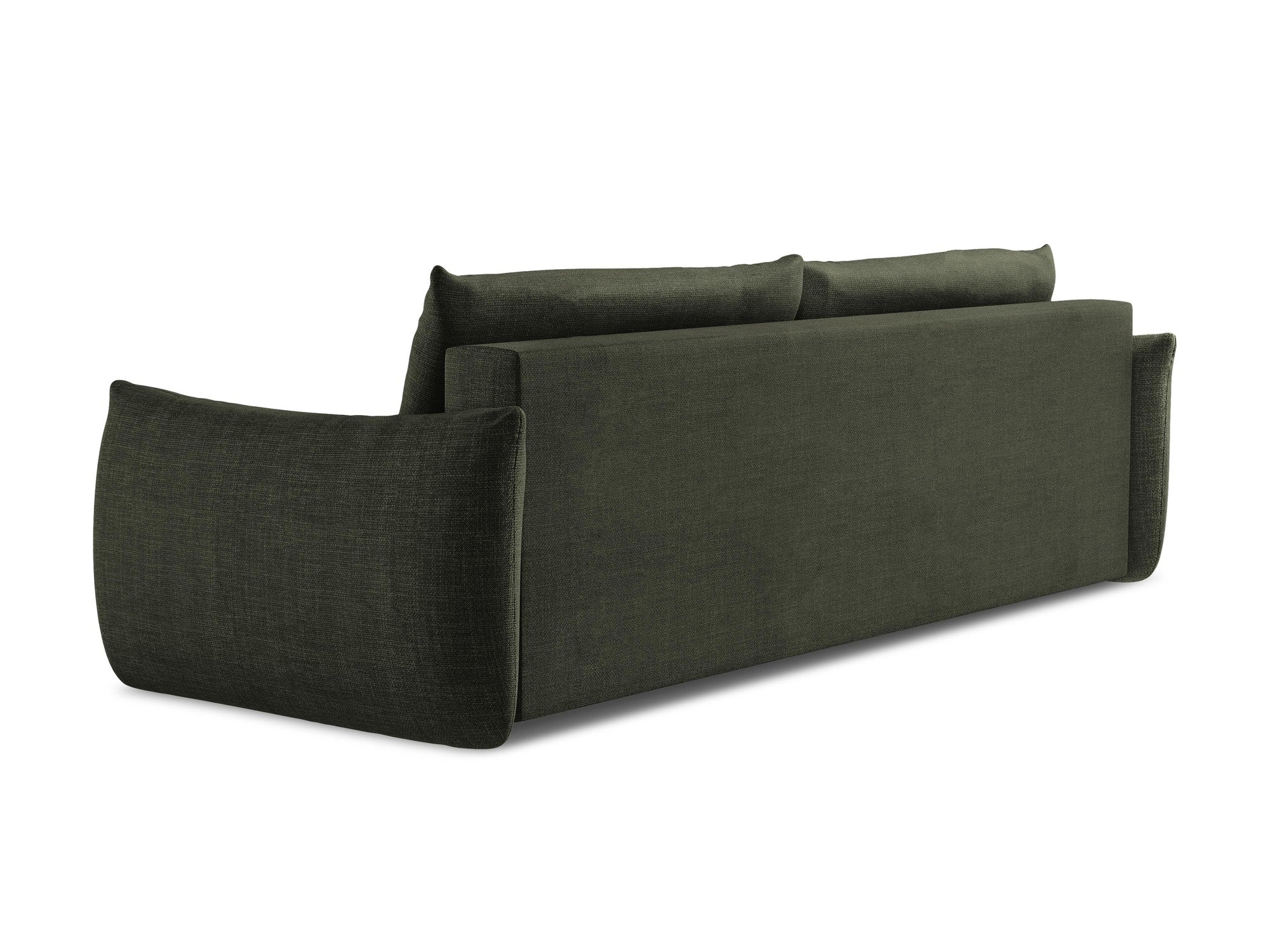 3-Seater Sofa with Sleeping Function LEILA Olive Green