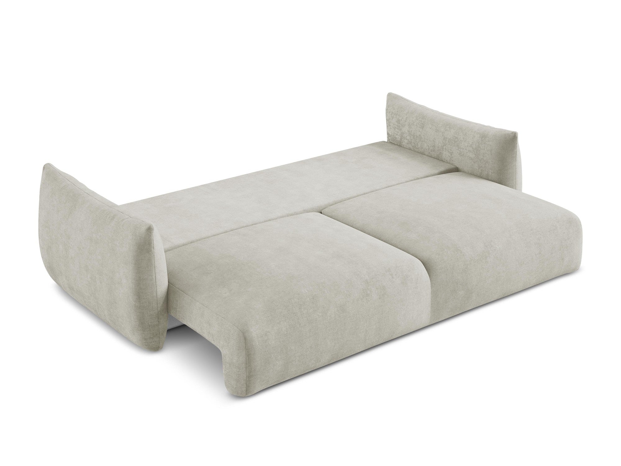 3-Seater Sofa with Sleeping Function LEILA Pearl Chenille
