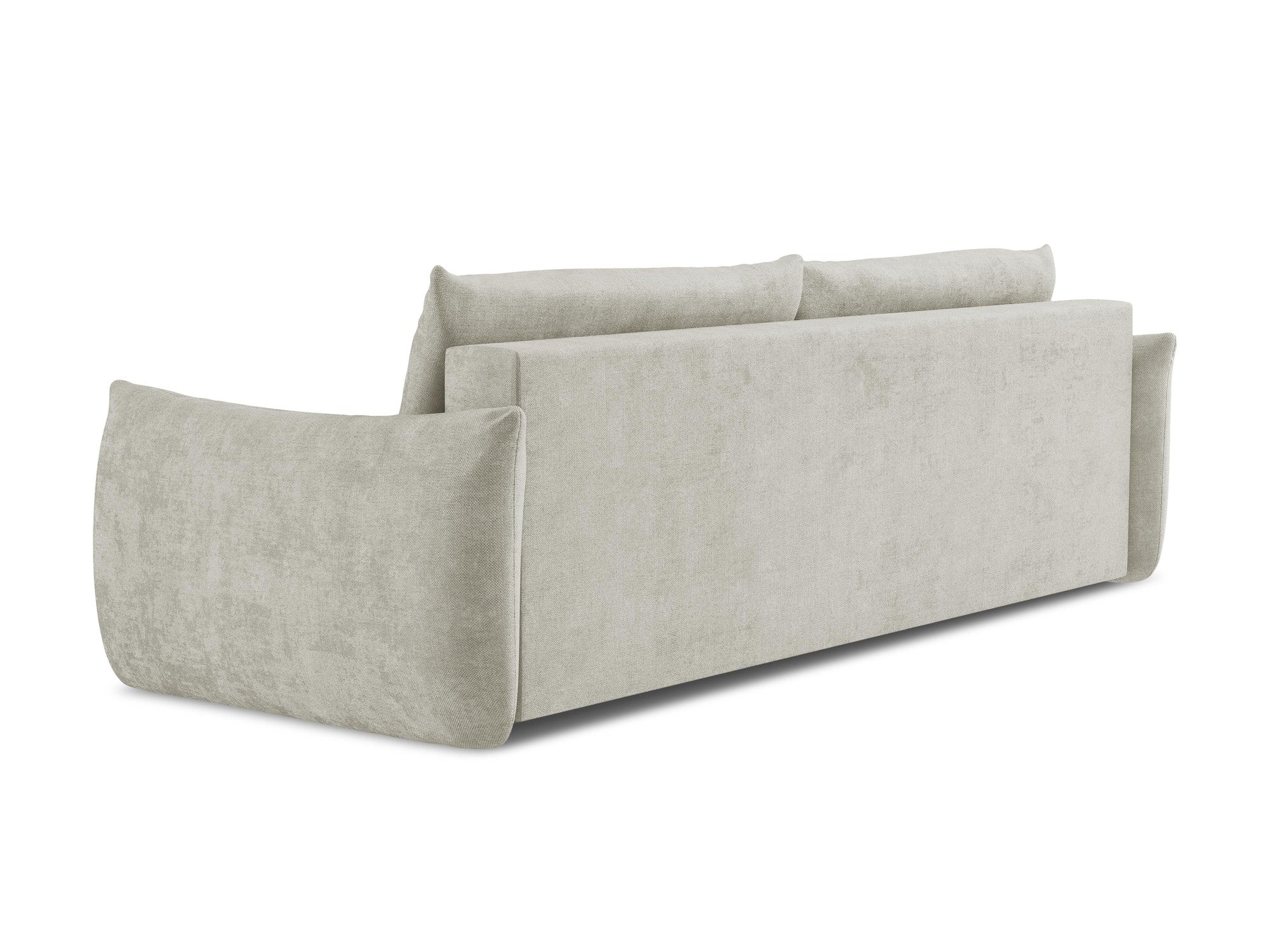 3-Seater Sofa with Sleeping Function LEILA Pearl Chenille