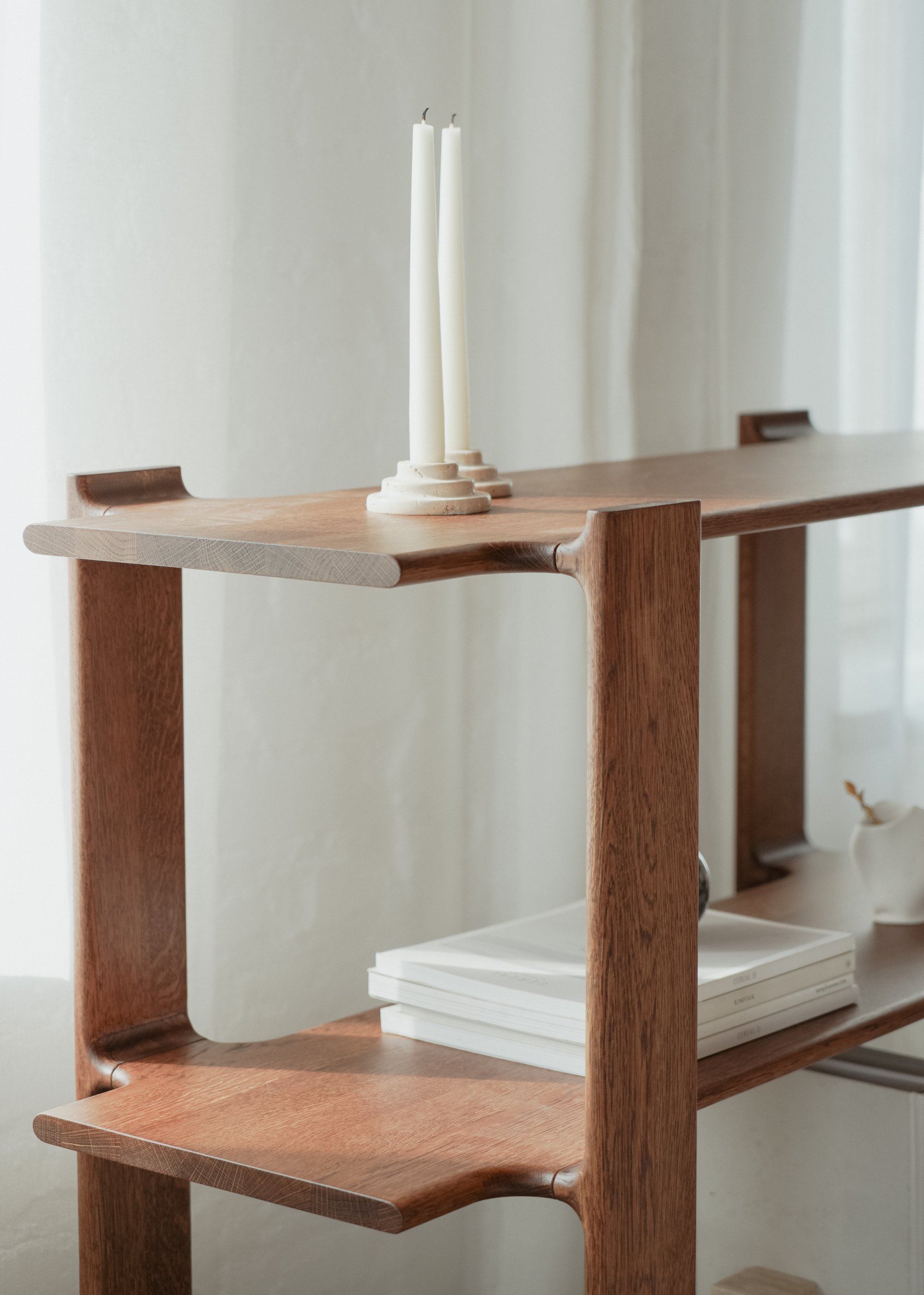 LIGO Shelf in Cobalt Oak Wood