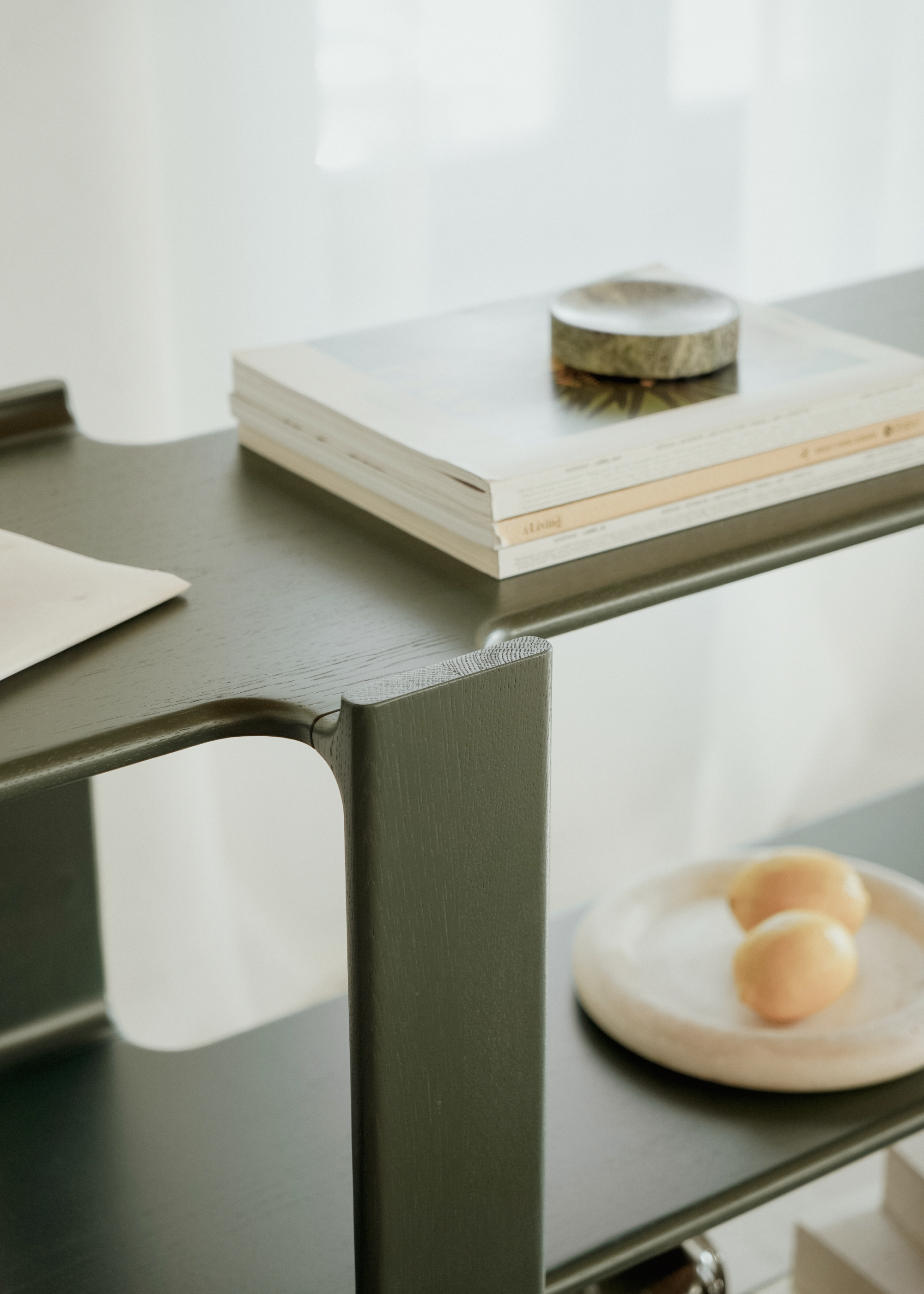 Regál LIGO DUO tmavé dubové drevo