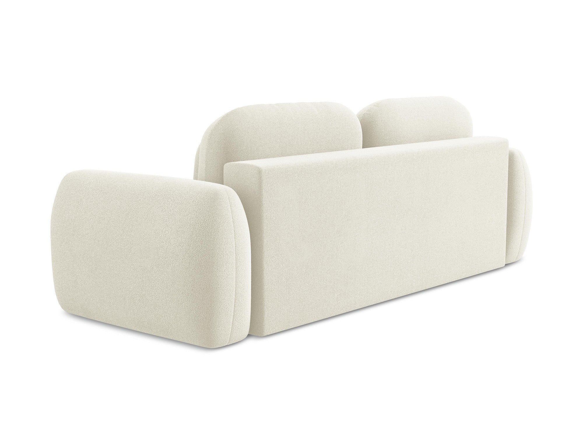 3-Seater Sofa with Sleeping Function LOHI Light Beige Boucle