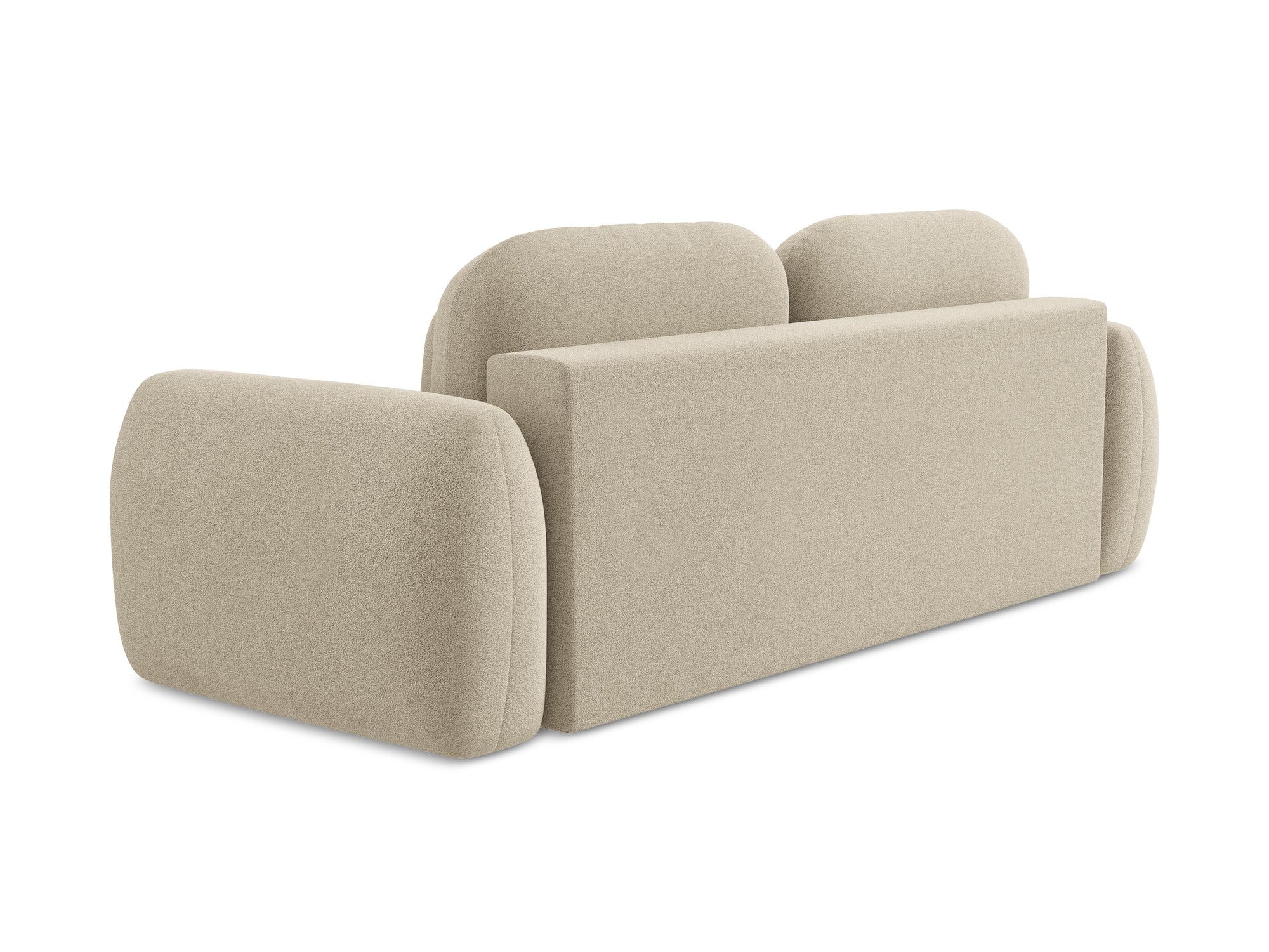 3-Seater Sofa with Sleeping Function LOHI Dark Beige Boucle
