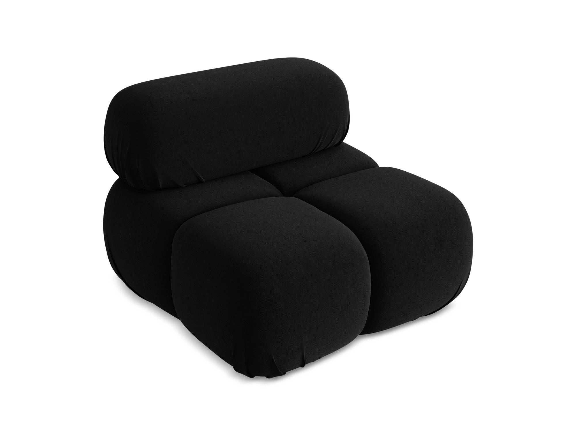 Armchair / velvet module LOKUA black