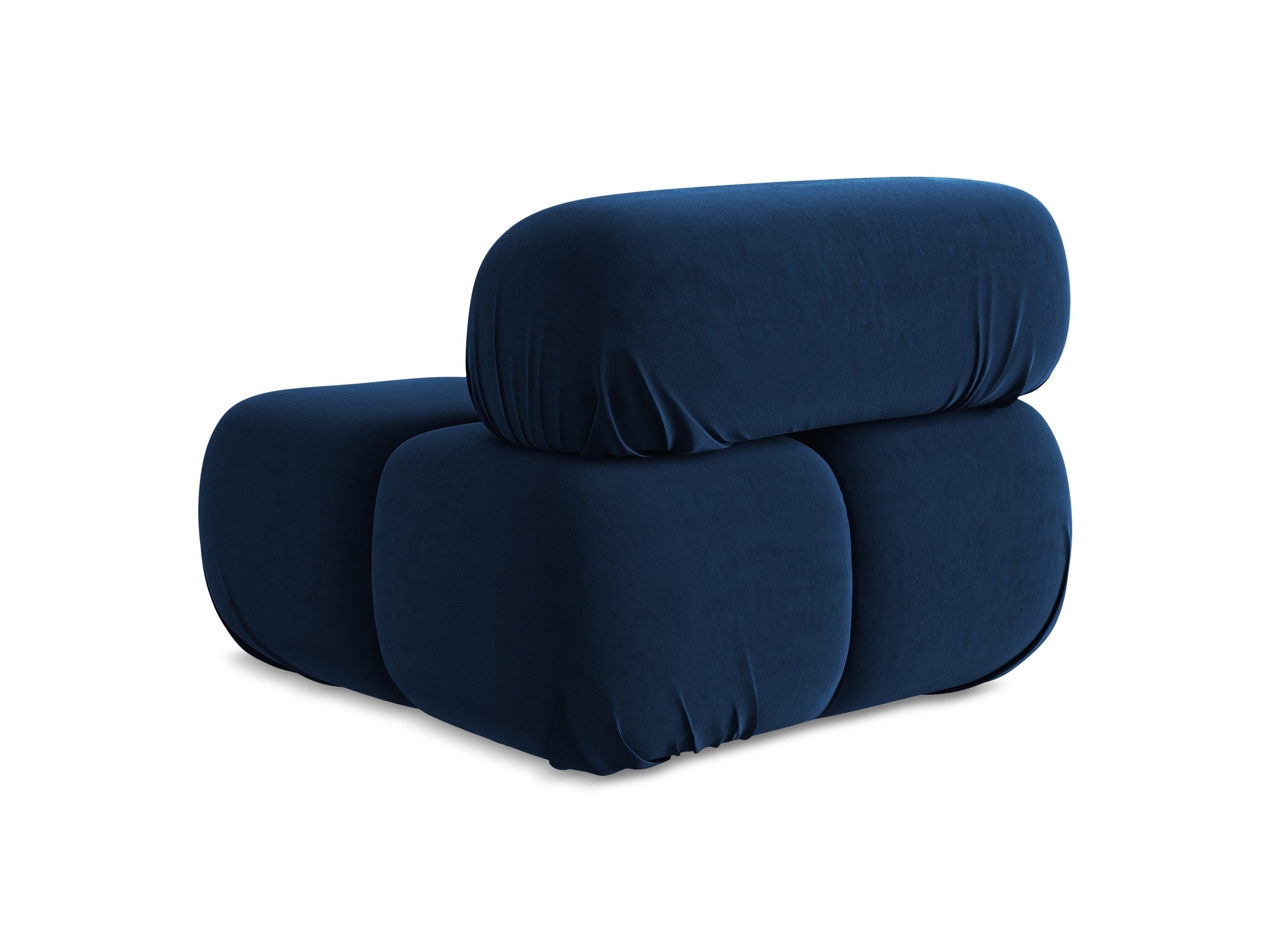 Armchair / velvet module LOKUA royal blue
